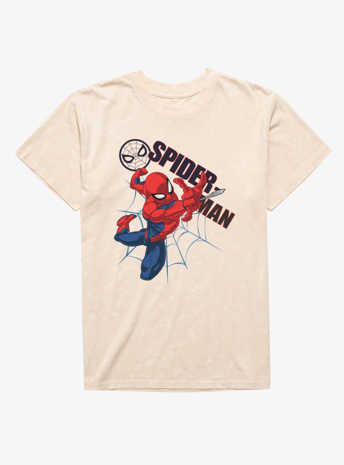 Marvel Spider-Man Icon Jump Mineral Wash T-Shirt