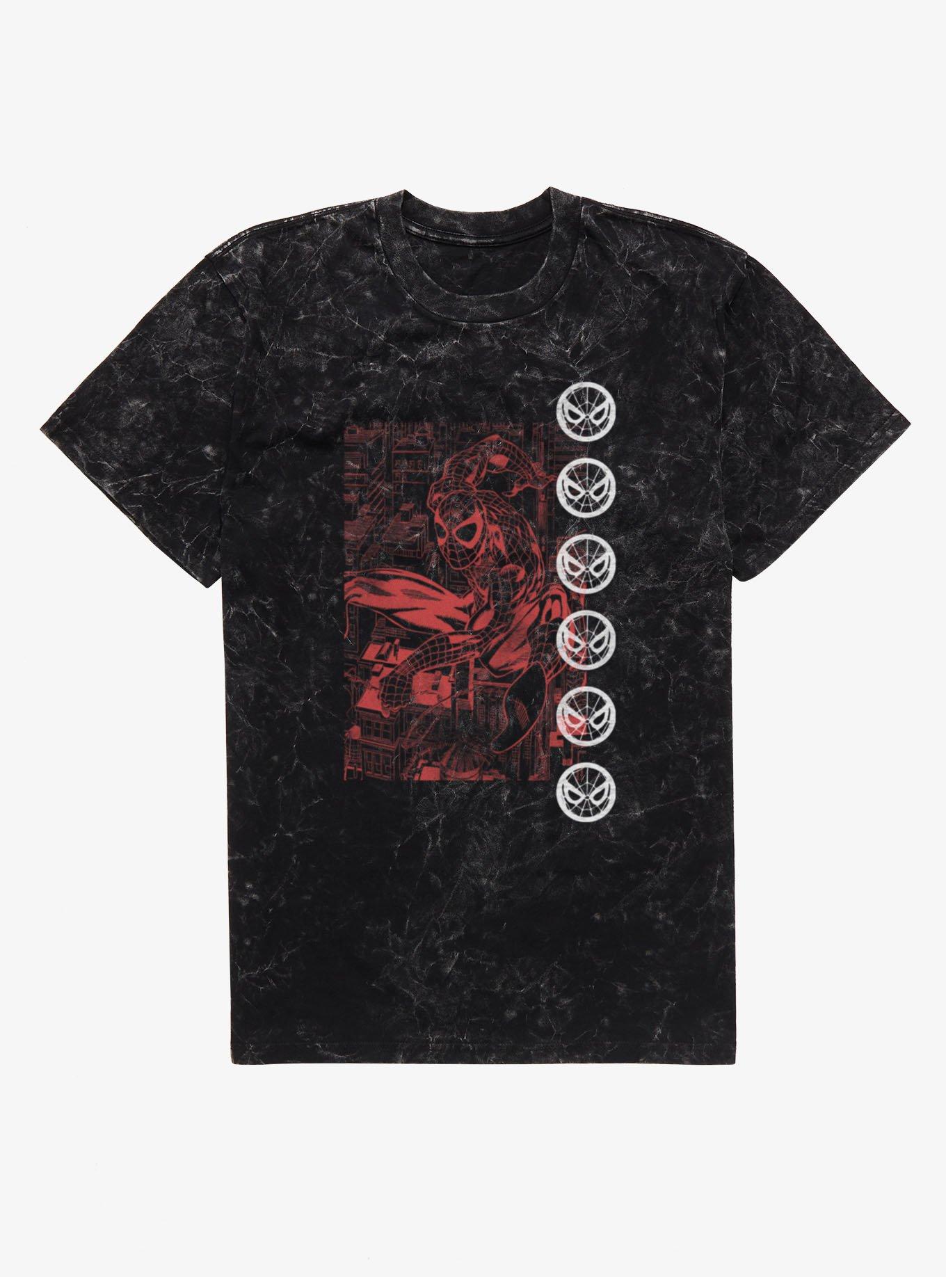 Marvel Comics Retro Red Ink Panel Mineral Wash T-Shirt