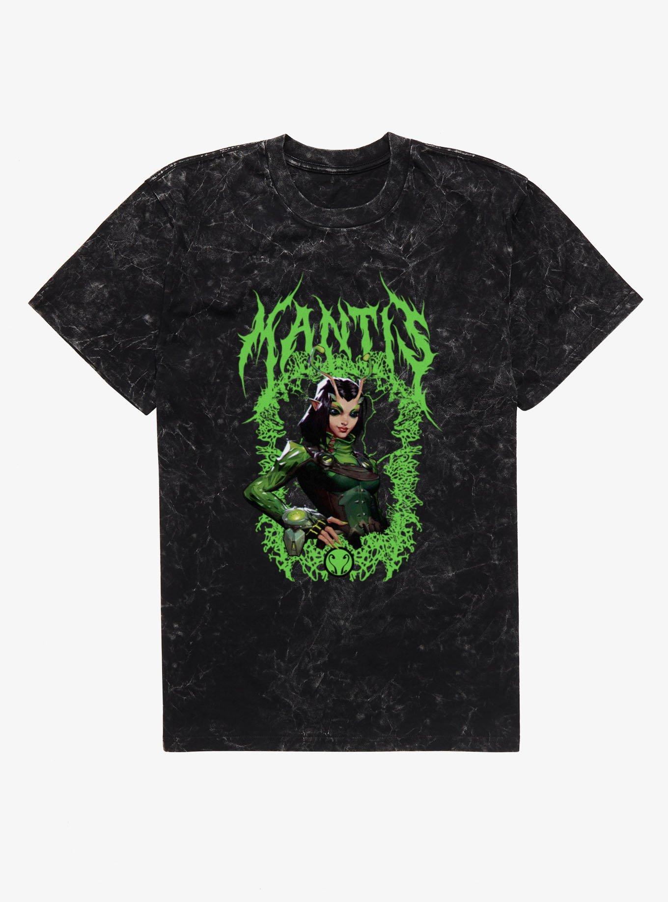 Marvel Rivals Mantis Green Grow Mineral Wash T-Shirt, , hi-res