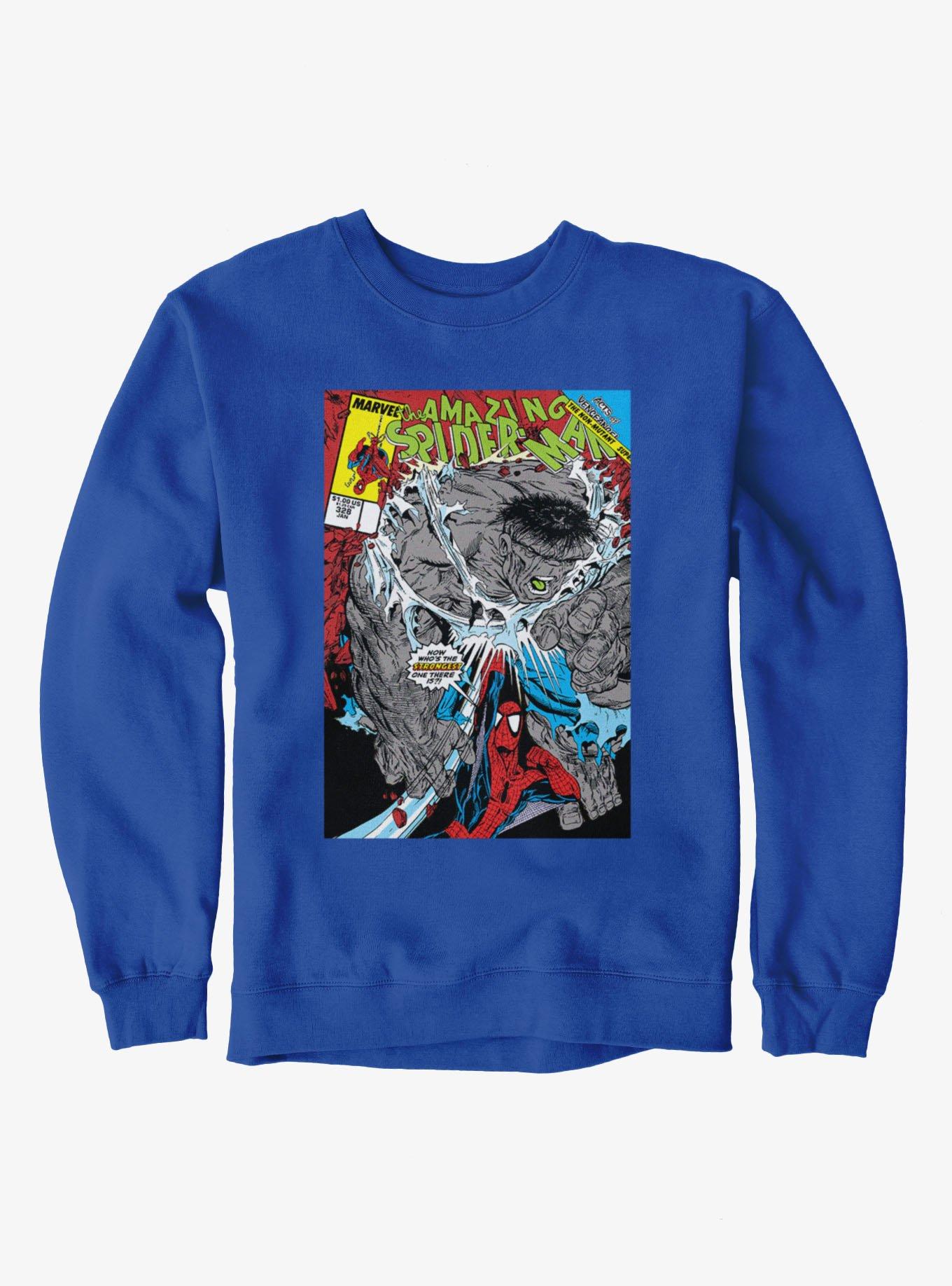 Marvel Spider-Man Strongest Punch Vs Hulk Sweatshirt