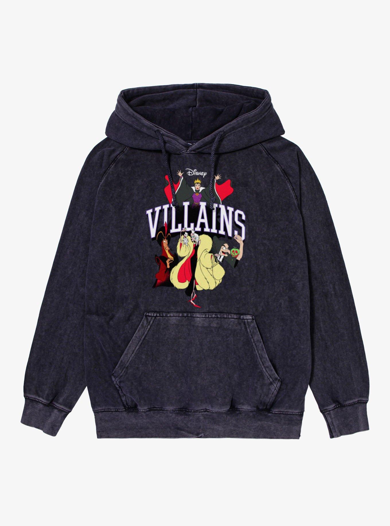 Disney Villains Hold It Up Vintage Mineral Washed Hoodie, , hi-res