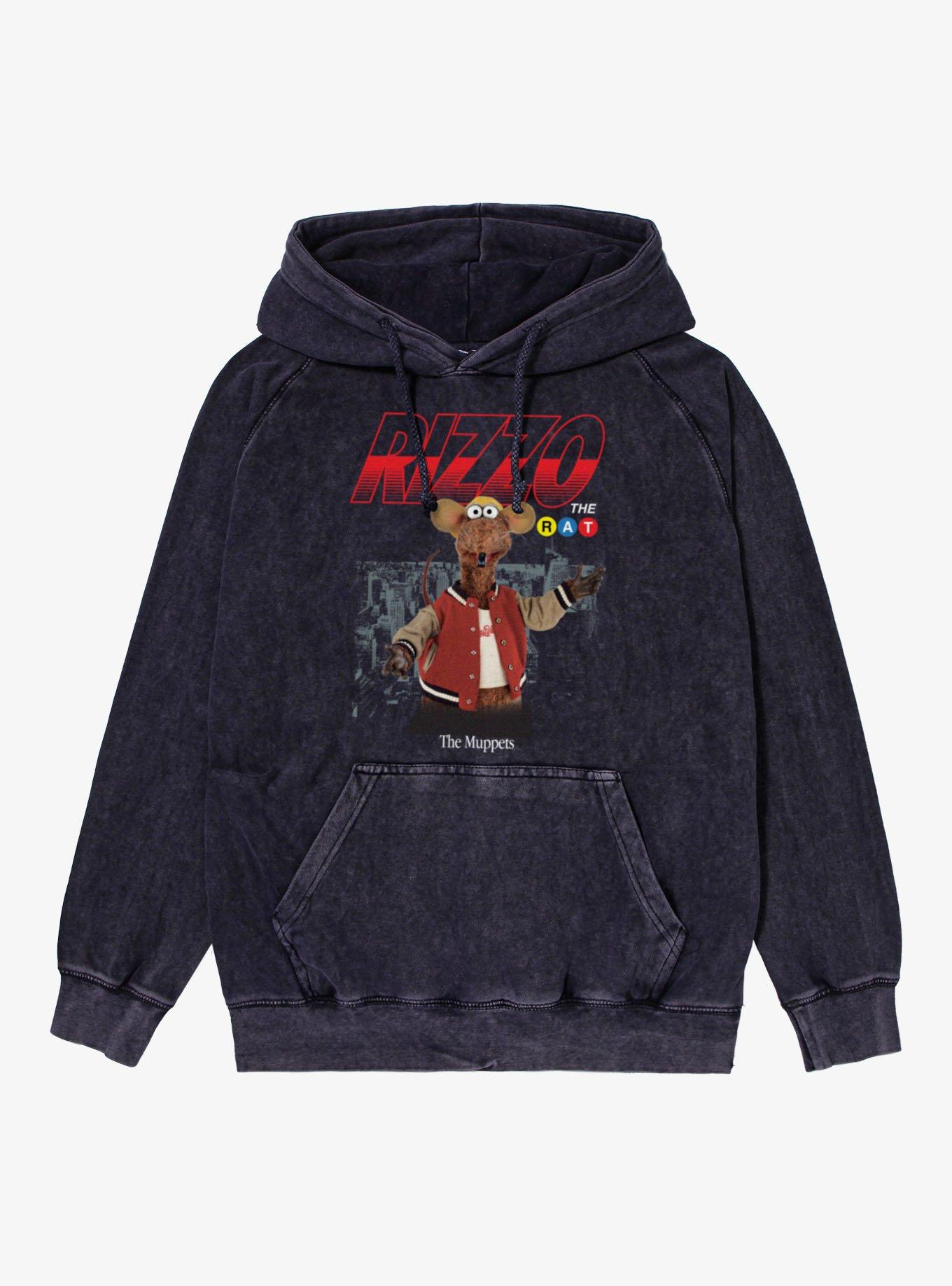 Disney The Muppets Rizzo Rat City Drop Vintage Mineral Washed Hoodie