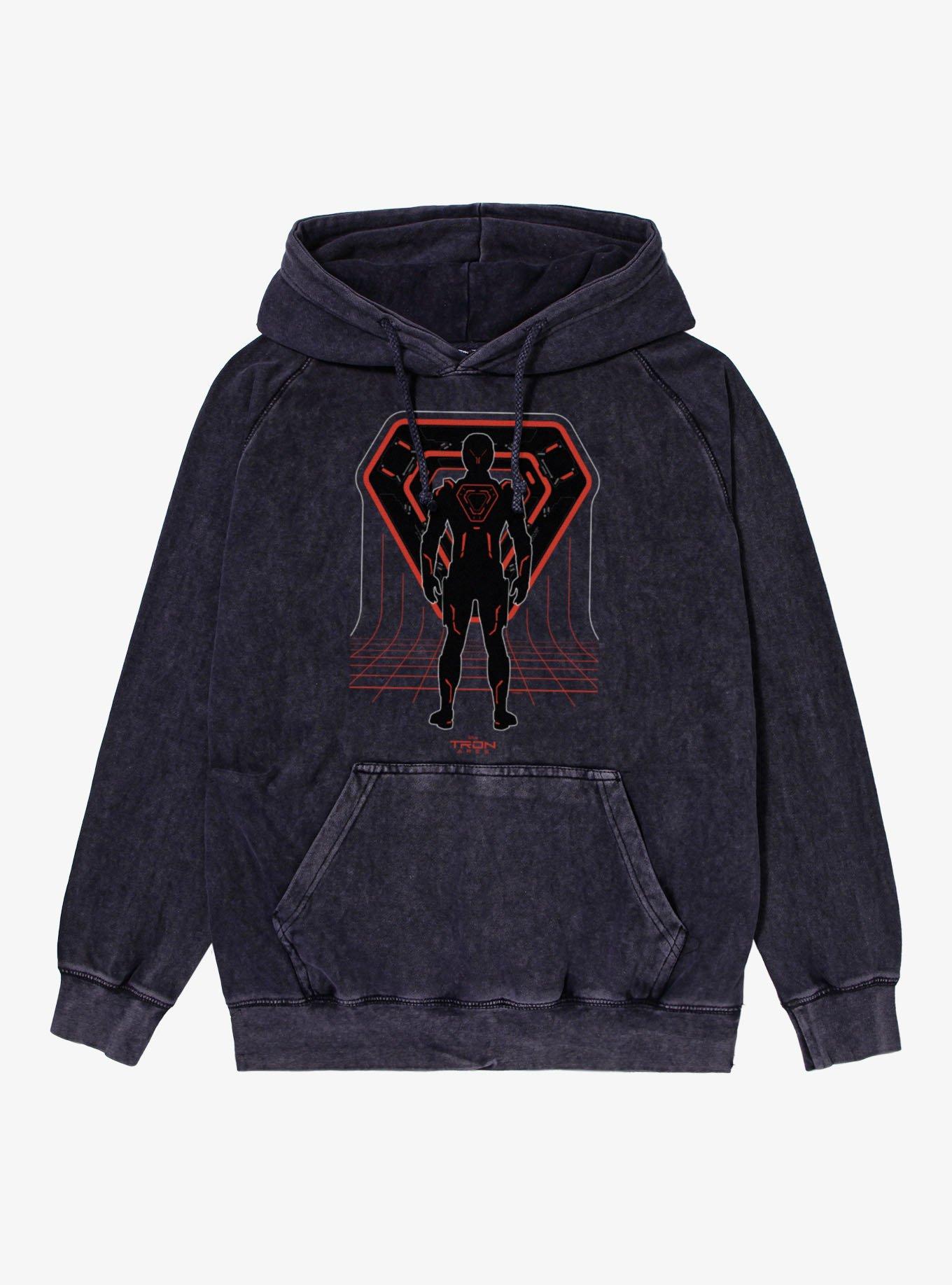 Disney Tron Gear Up Red Entrance Vintage Mineral Washed Hoodie