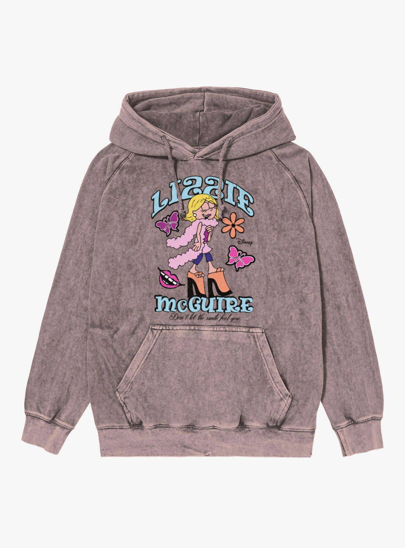 Disney Lizzie McGuire Don?t Let The Smile Fool You High Heels Vintage Mineral Washed Hoodie, , hi-res