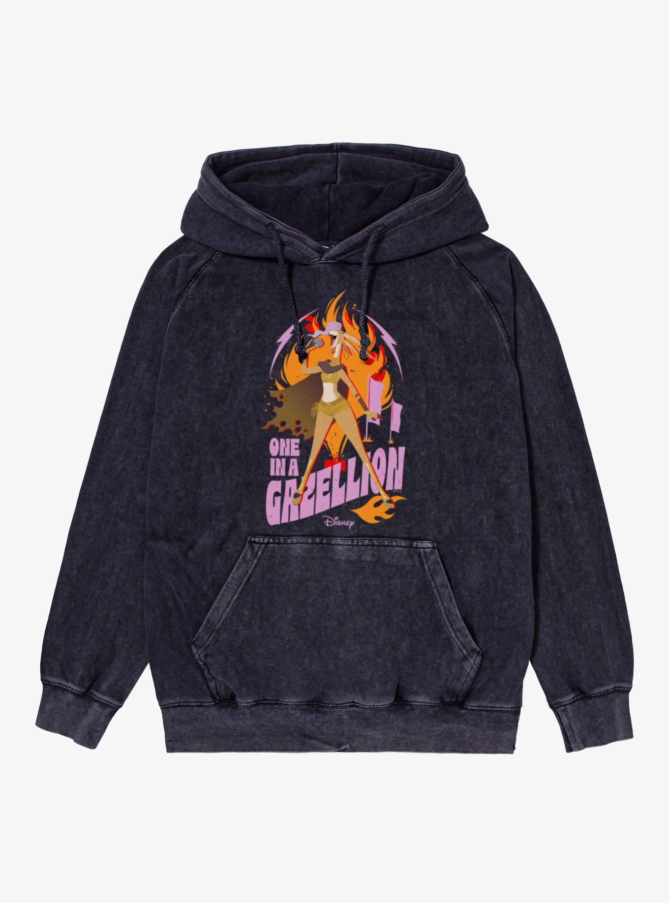 Disney Pixar Zootopia 2 One In A Gazellion Fire Song Vintage Mineral Washed Hoodie, , hi-res