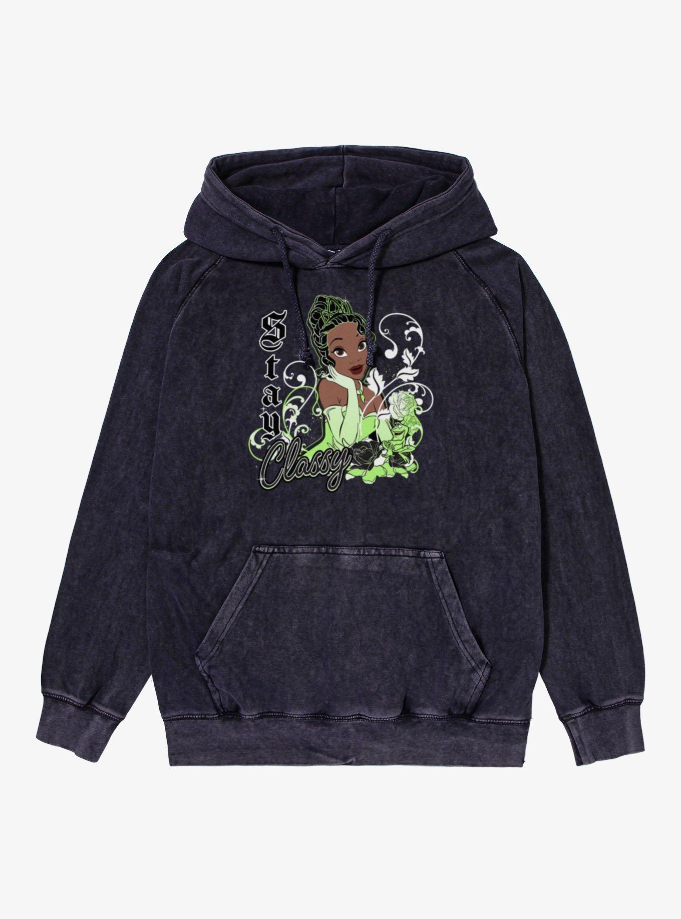 Disney The Princess and the Frog Stay Classy Floral Vintage Mineral Washed Hoodie, , hi-res