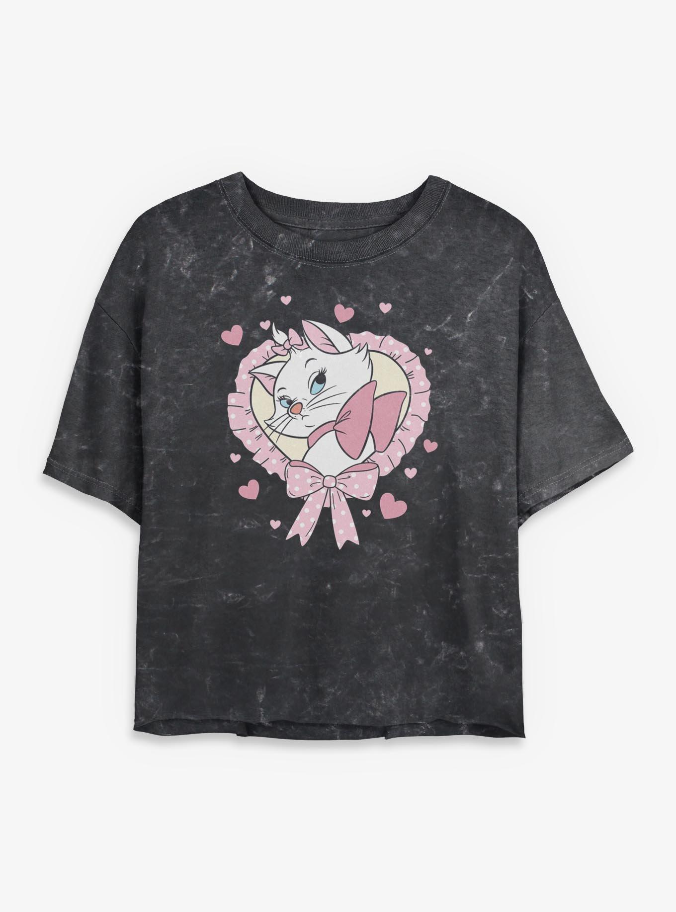 Disney The Aristocats Sassy Kitty Mineral Wash Womens Crop T-Shirt, , hi-res