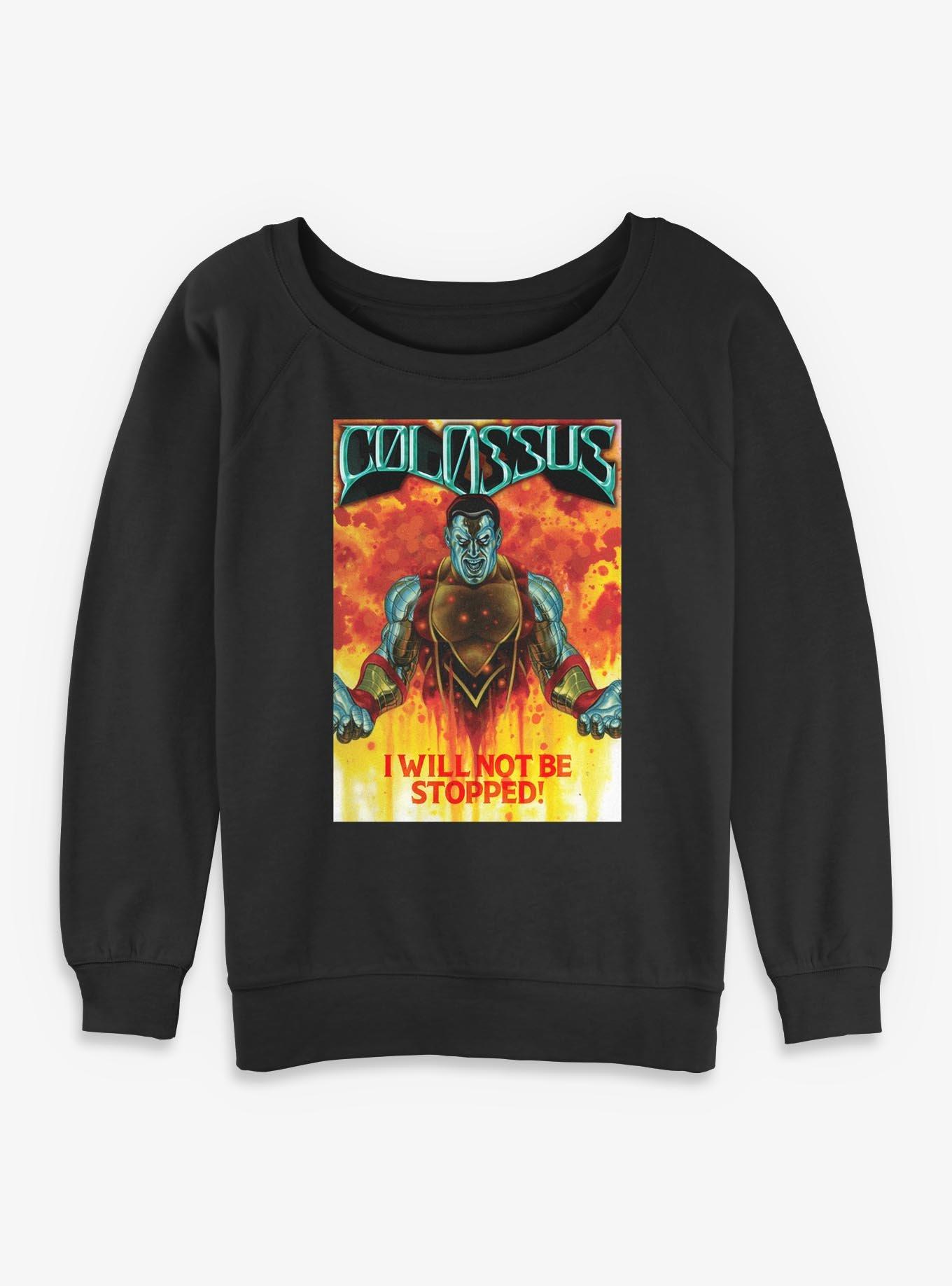 Marvel X-Men Not Be Stopped Womens Slouchy Sweatshirt