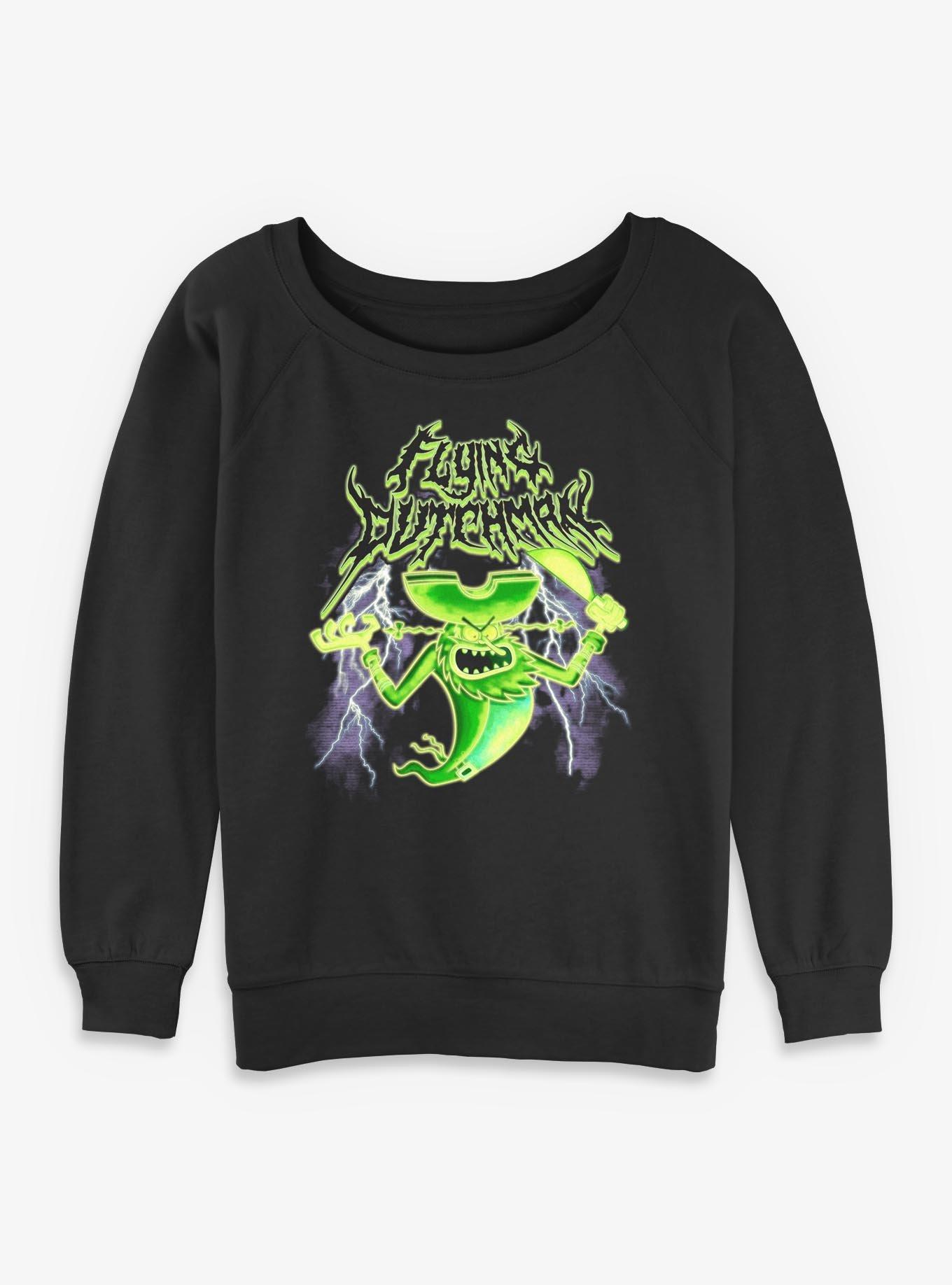 SpongeBob SquarePants Flying Deathman Womens Slouchy Sweatshirt, , hi-res