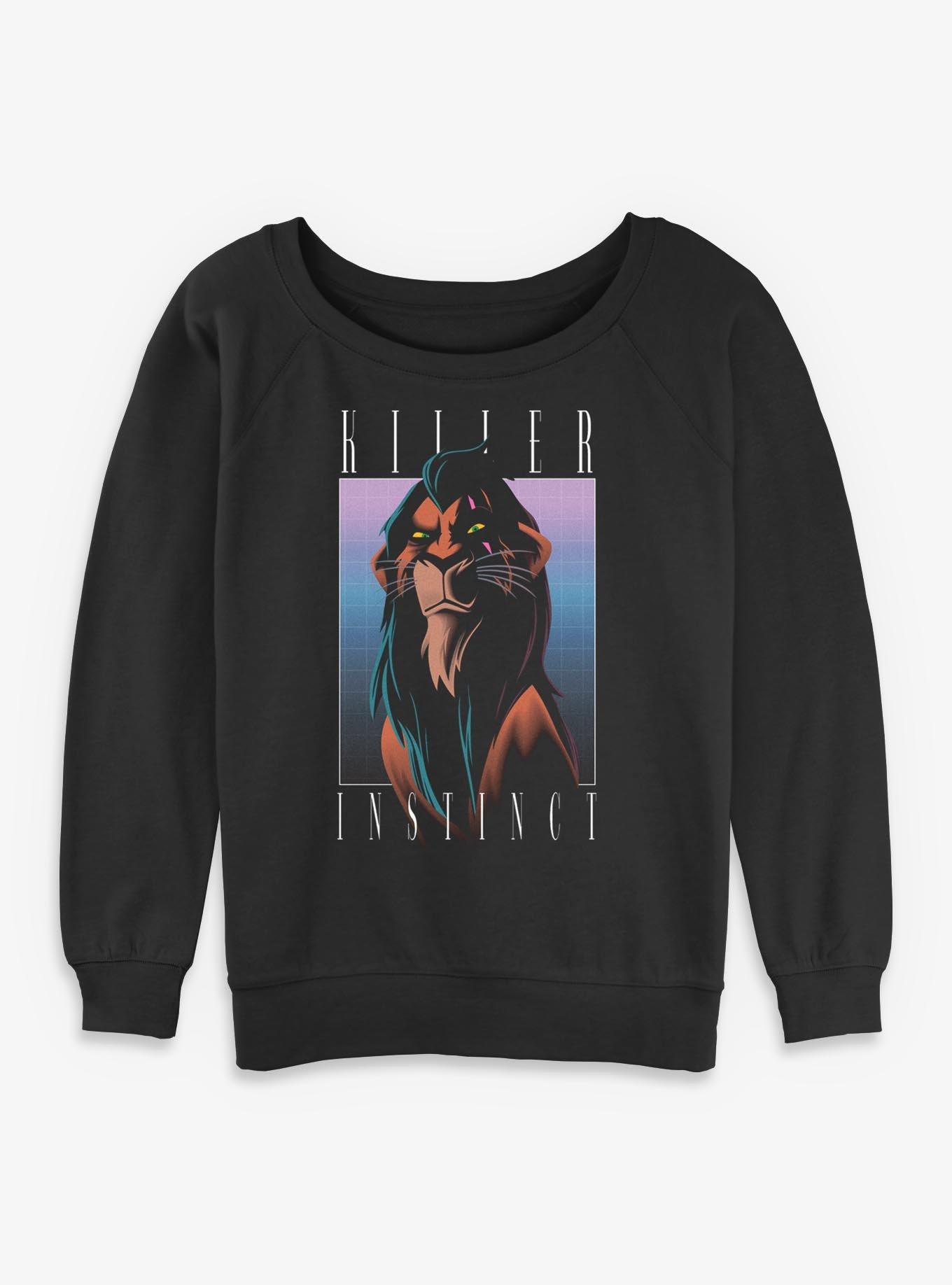 Disney Villains Killer Instinct Retro Womens Slouchy Sweatshirt, , hi-res