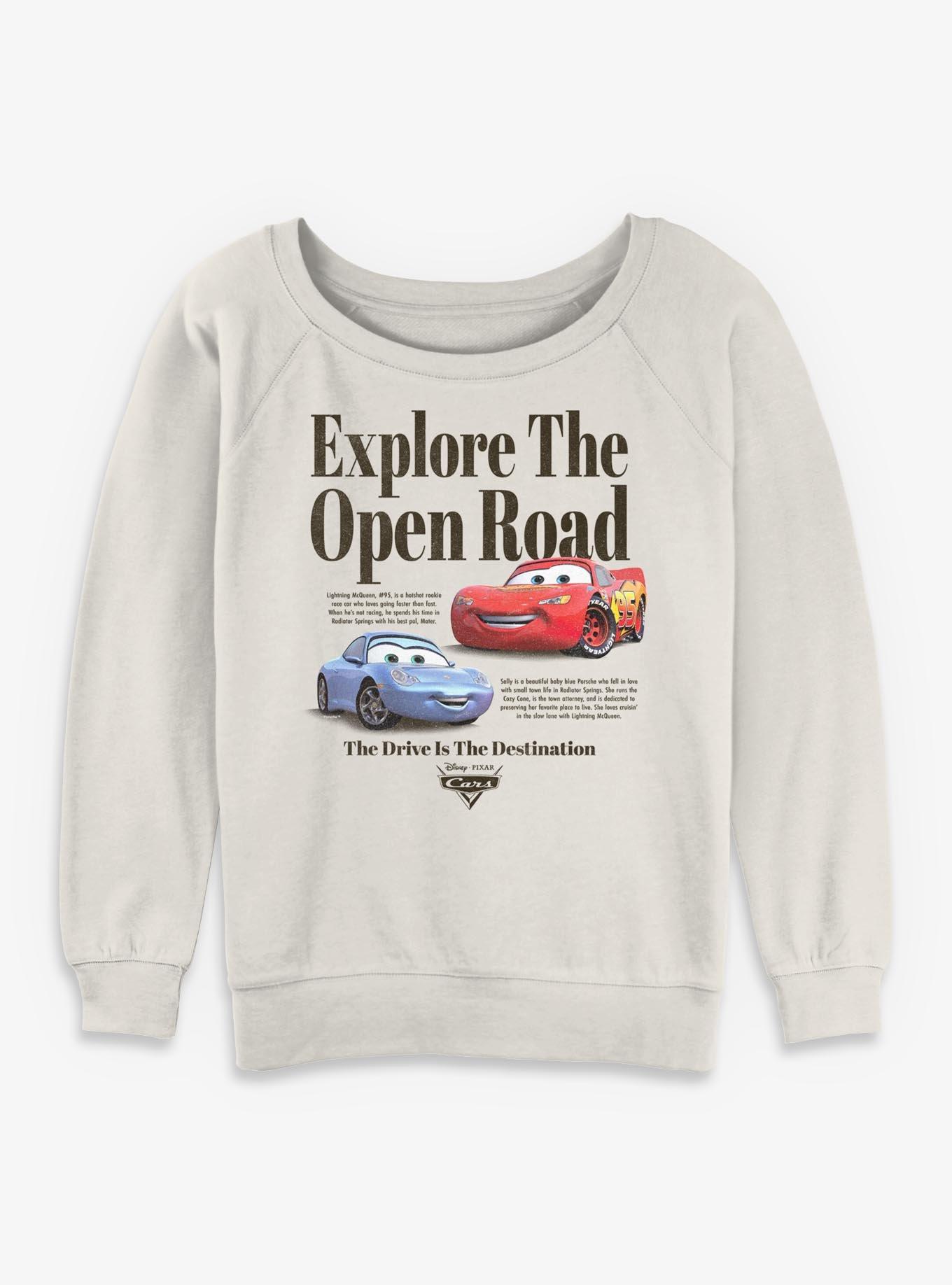 Disney Pixar Cars Open Road Womens Slouchy Sweatshirt, , hi-res