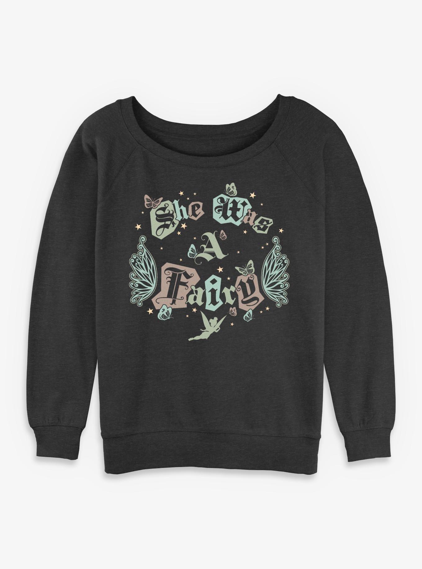 Disney Tinkerbell A Fairy Womens Slouchy Sweatshirt, , hi-res