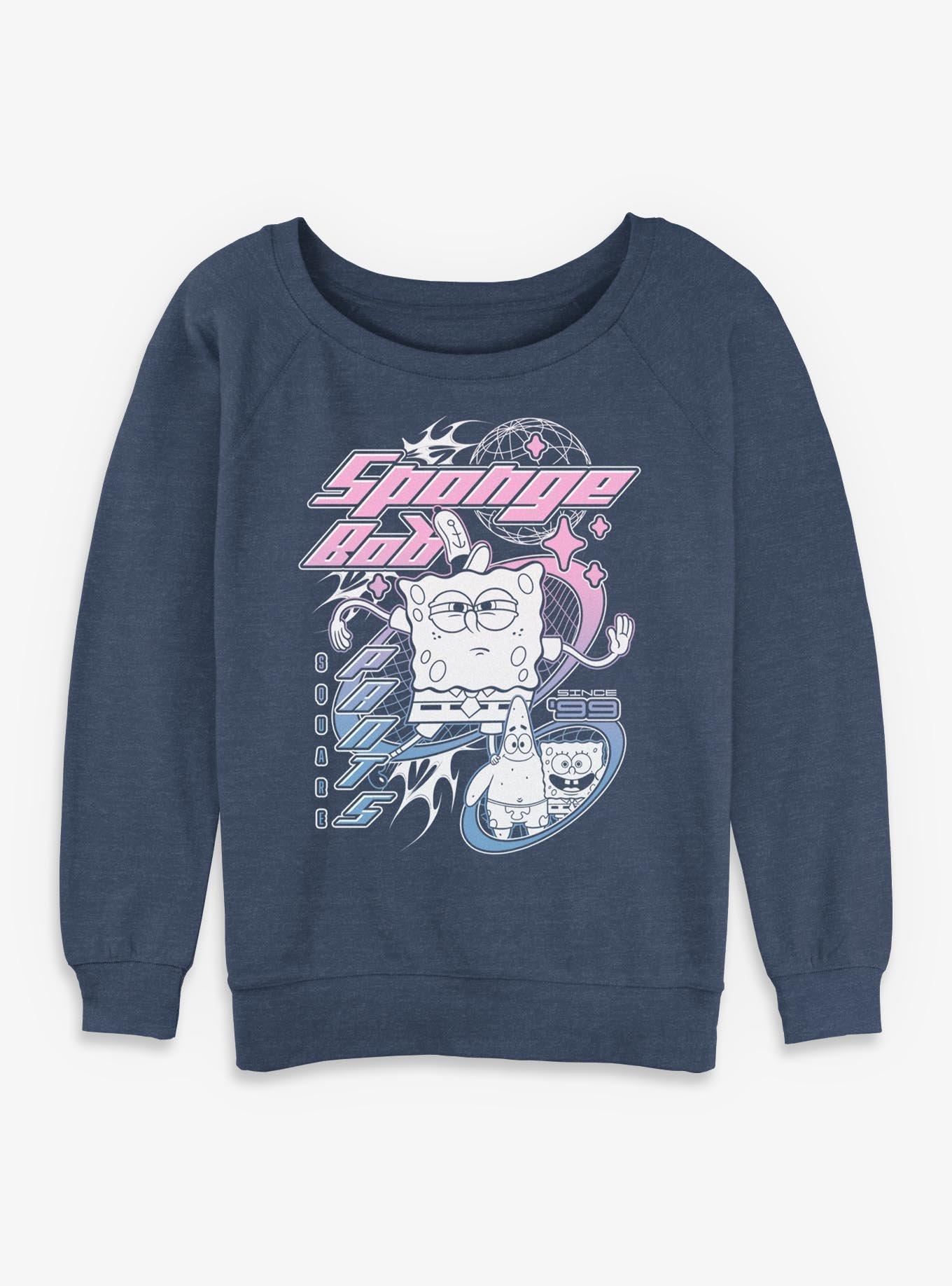 SpongeBob SquarePants Y2K Bob Womens Slouchy Sweatshirt, , hi-res