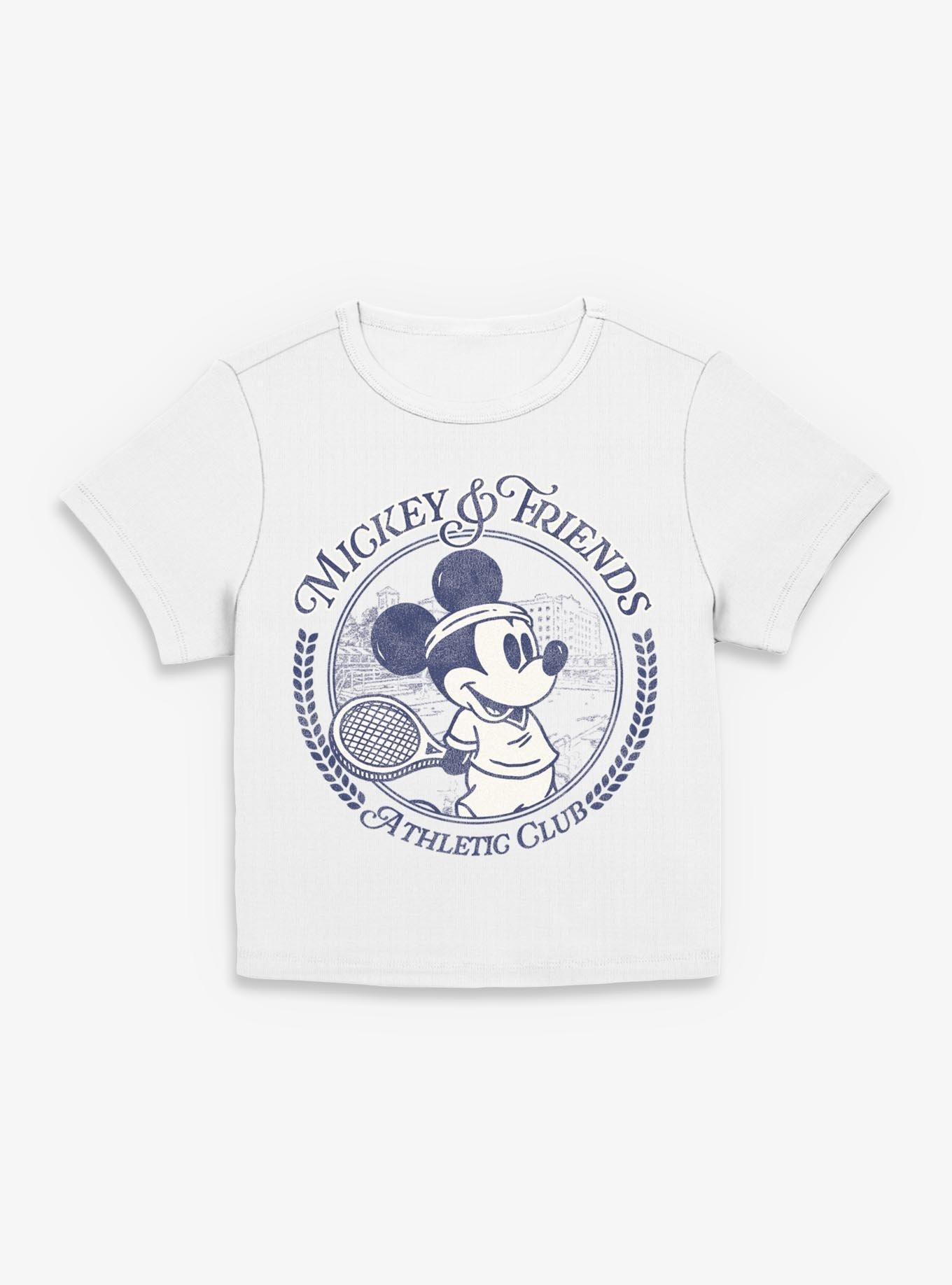 Disney Mickey Mouse Tennis Womens Baby Tee