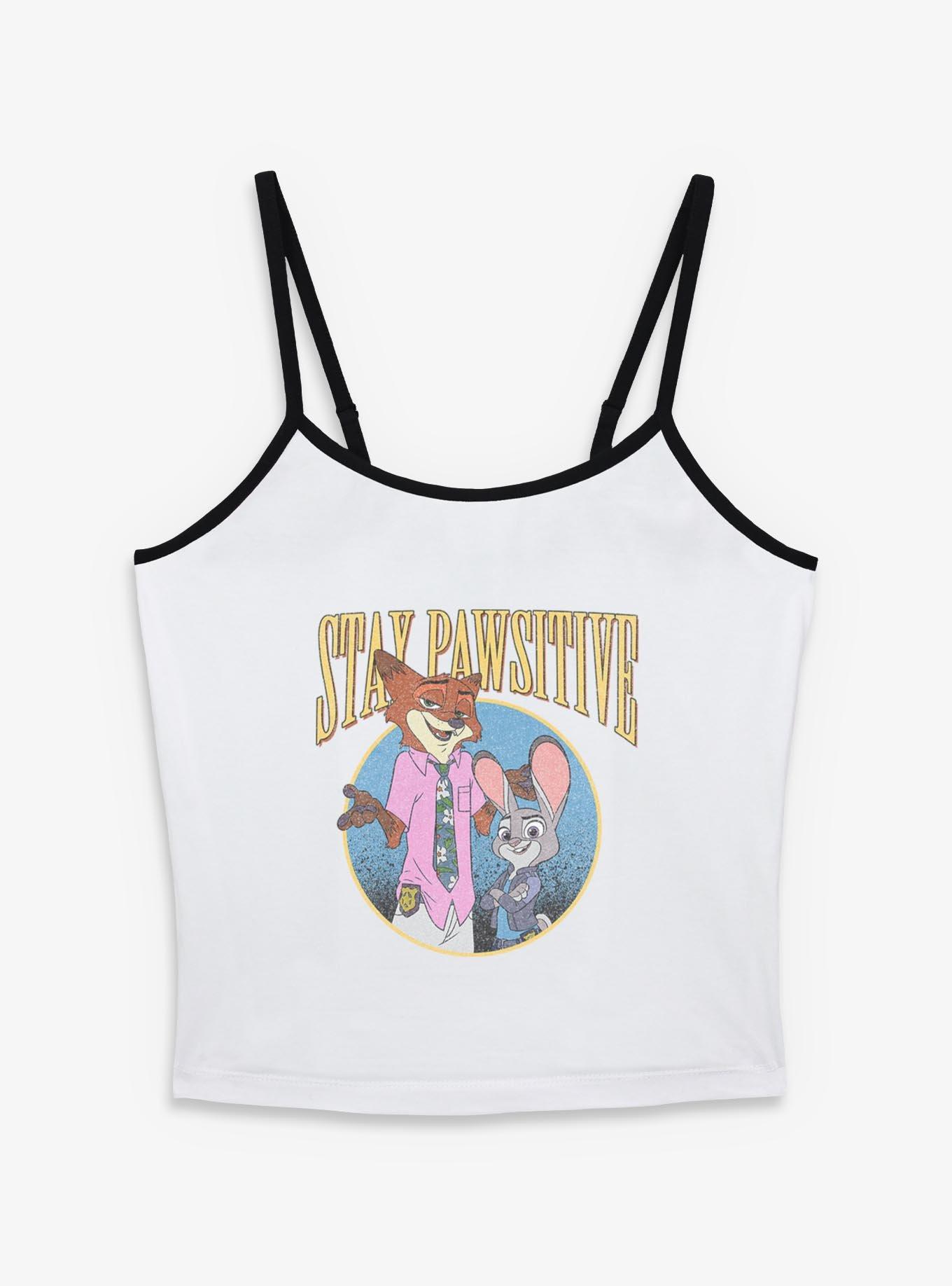 Disney Pixar Zootopia Stay Pawsitive Womens Cami