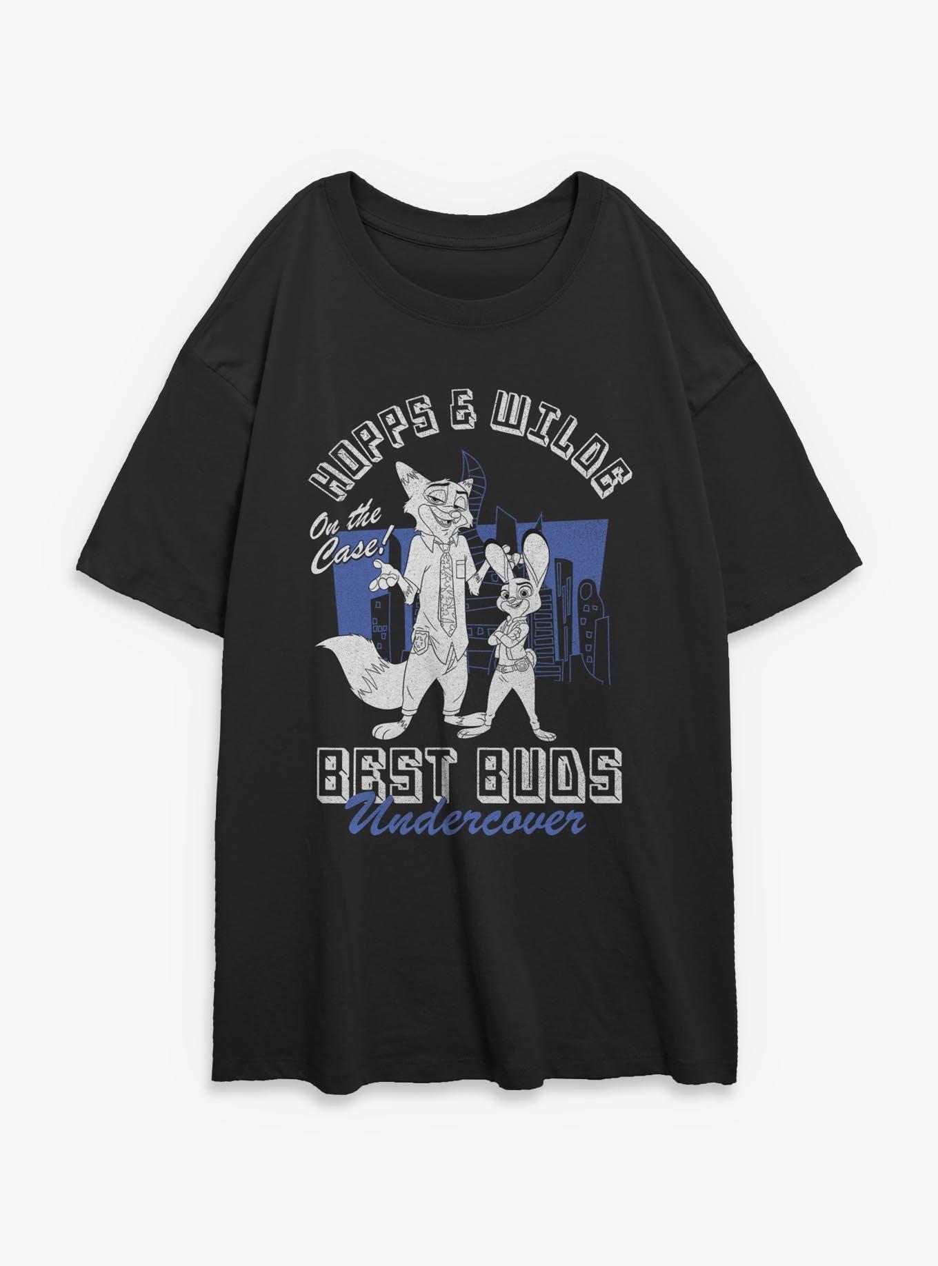 Disney Pixar Zootopia Police Womens Oversized T-Shirt
