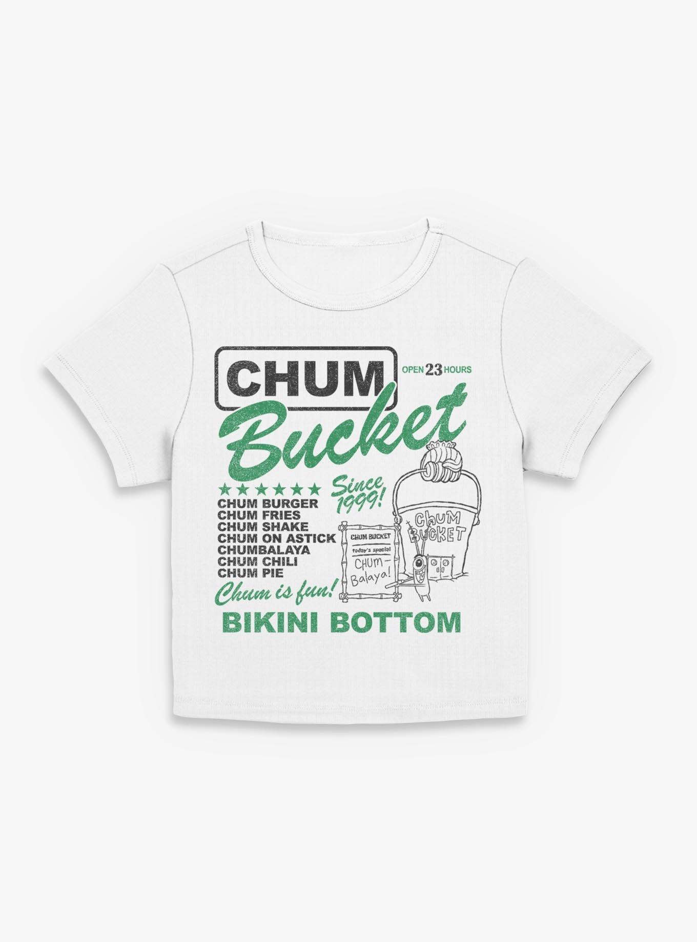 SpongeBob SquarePants Chum Bucket Ad Womens Baby Tee, , hi-res