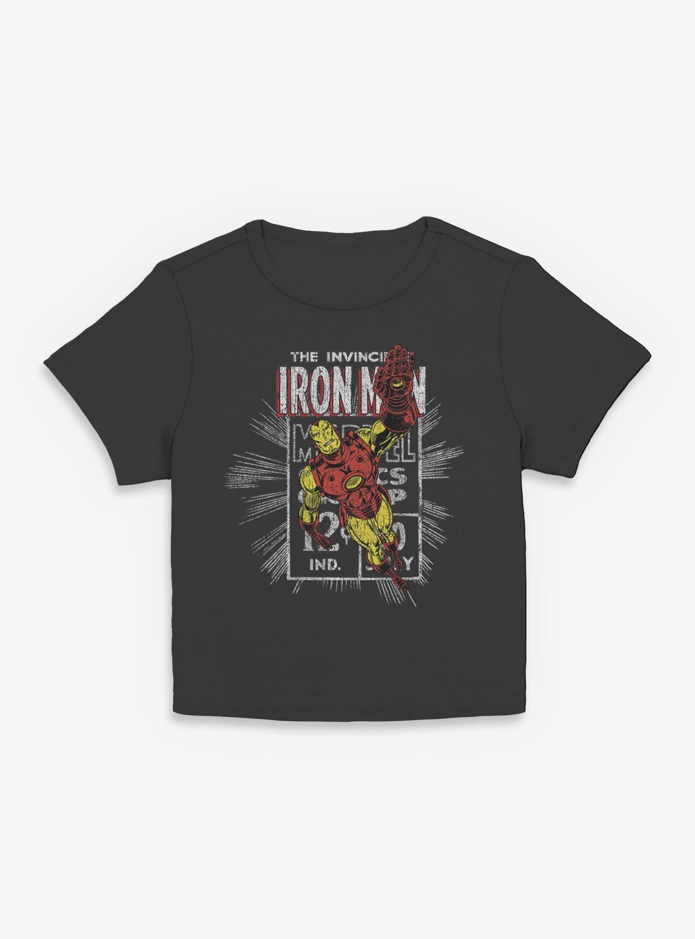 Marvel Ironman Stamp Womens Baby Tee