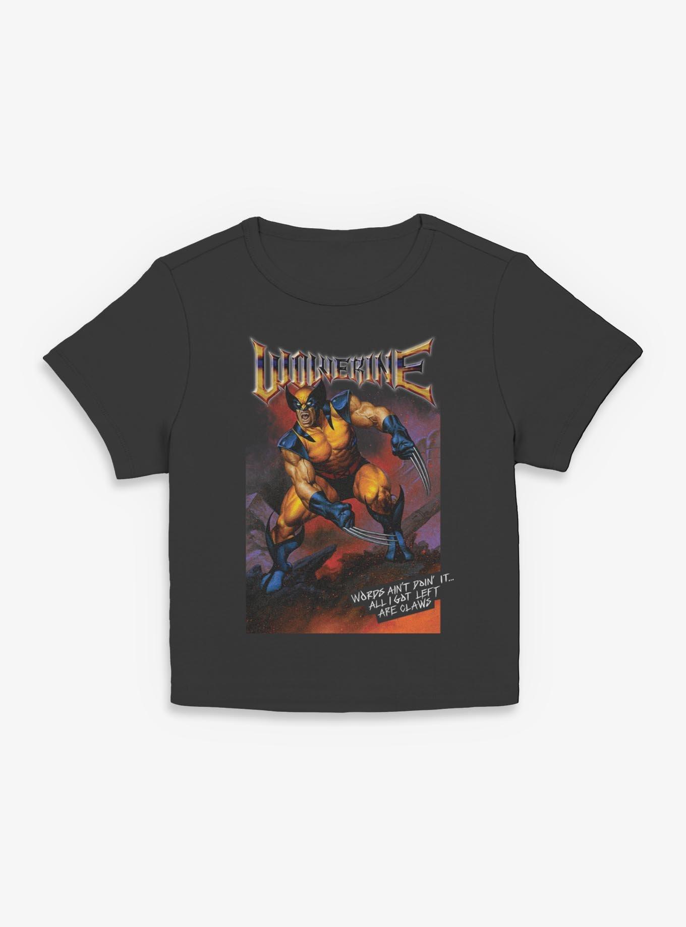 Marvel X-Men I Got Left Are Claws Womens Baby Tee, , hi-res