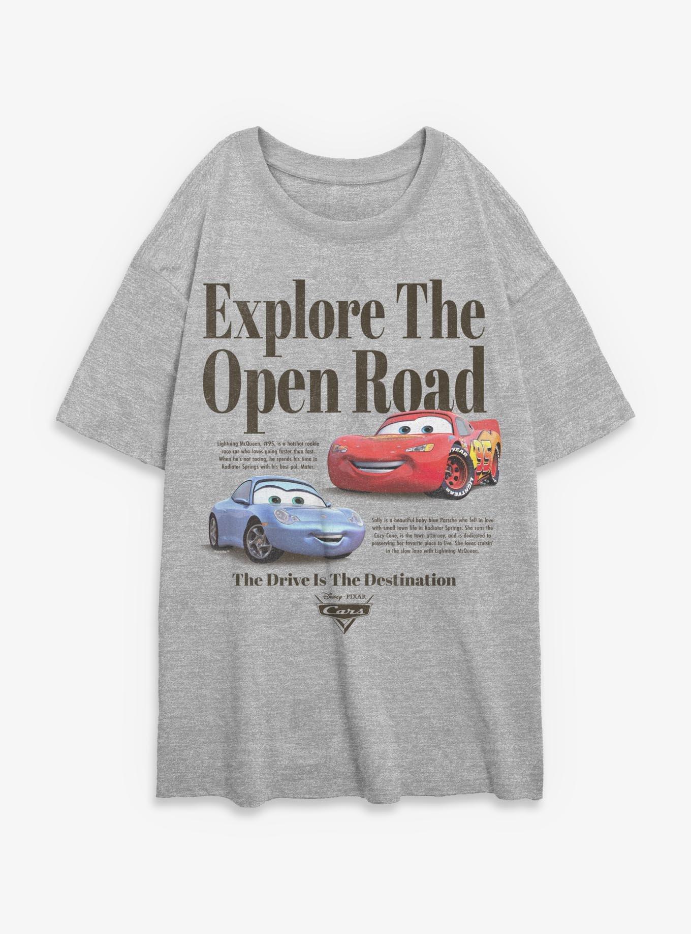 Disney Pixar Cars Open Road Womens Oversized T-Shirt, , hi-res
