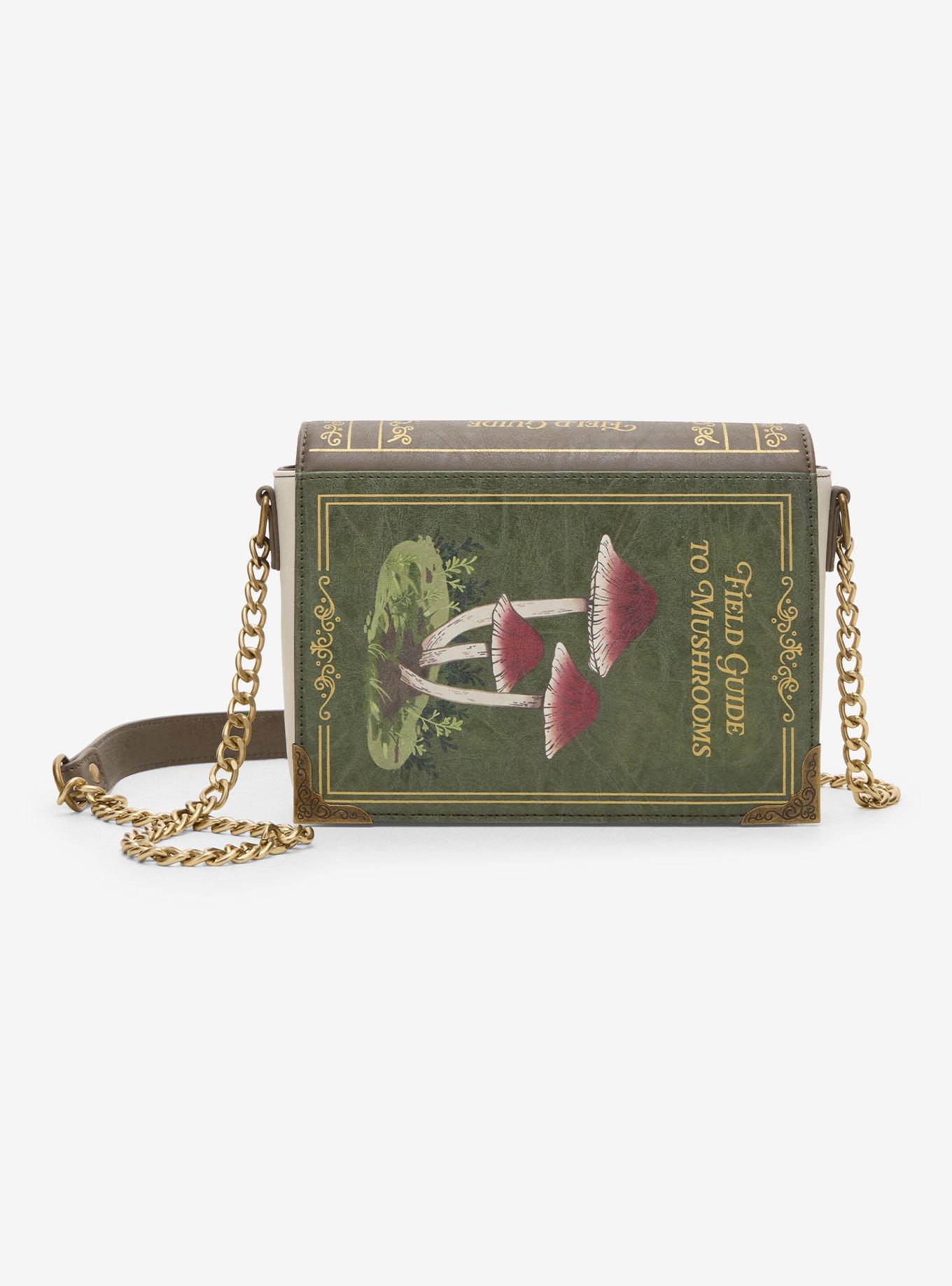 Thorn & Fable Mushroom Guide Book Crossbody Bag