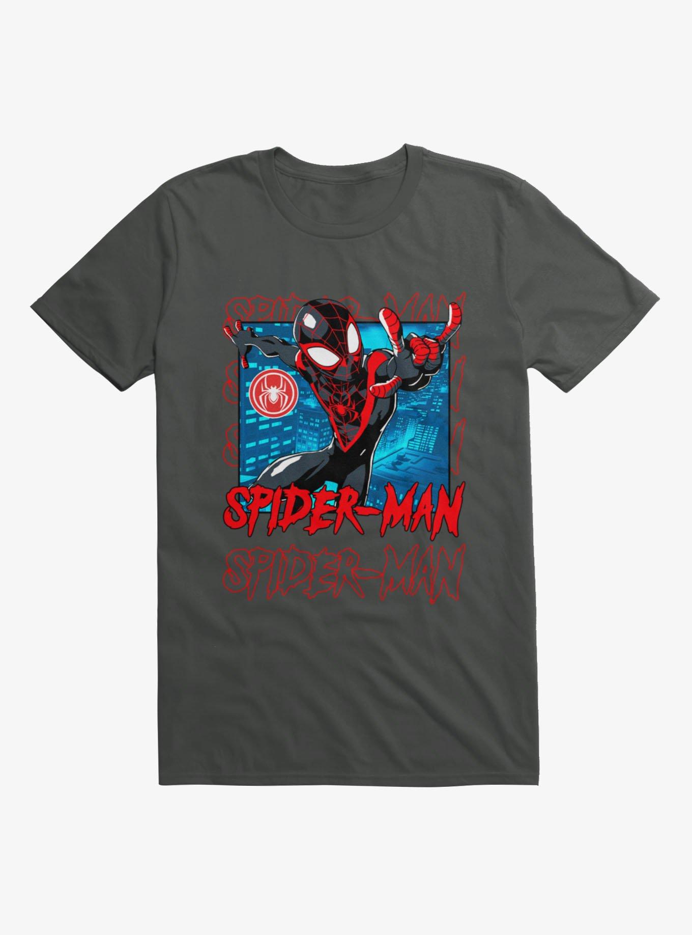 Marvel Spider-Man Blue City Miles Morales T-Shirt