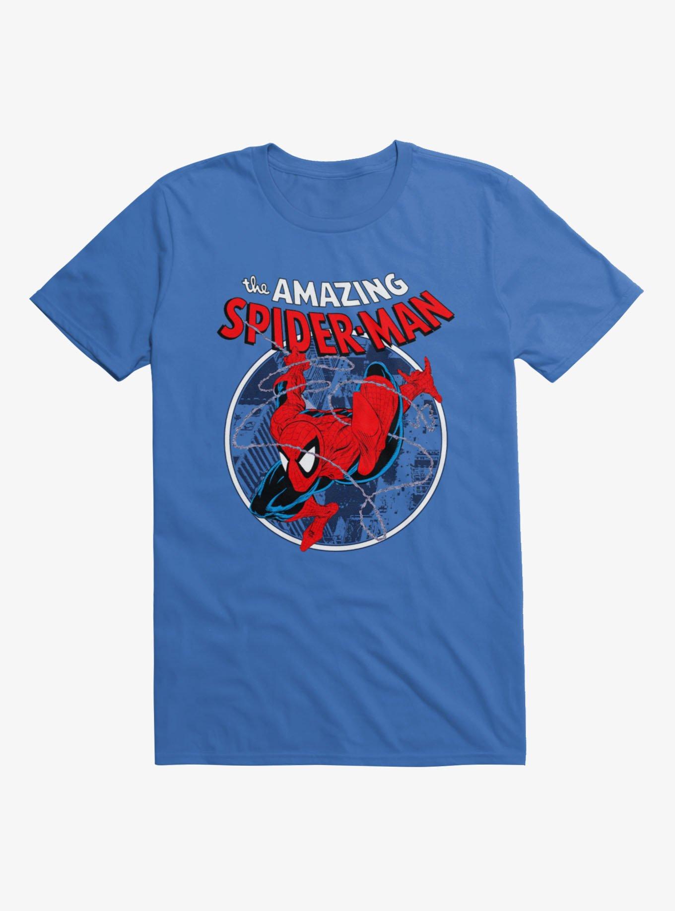 Marvel Retro The Amazing Spider-Man Web Sling Circle T-Shirt, , hi-res