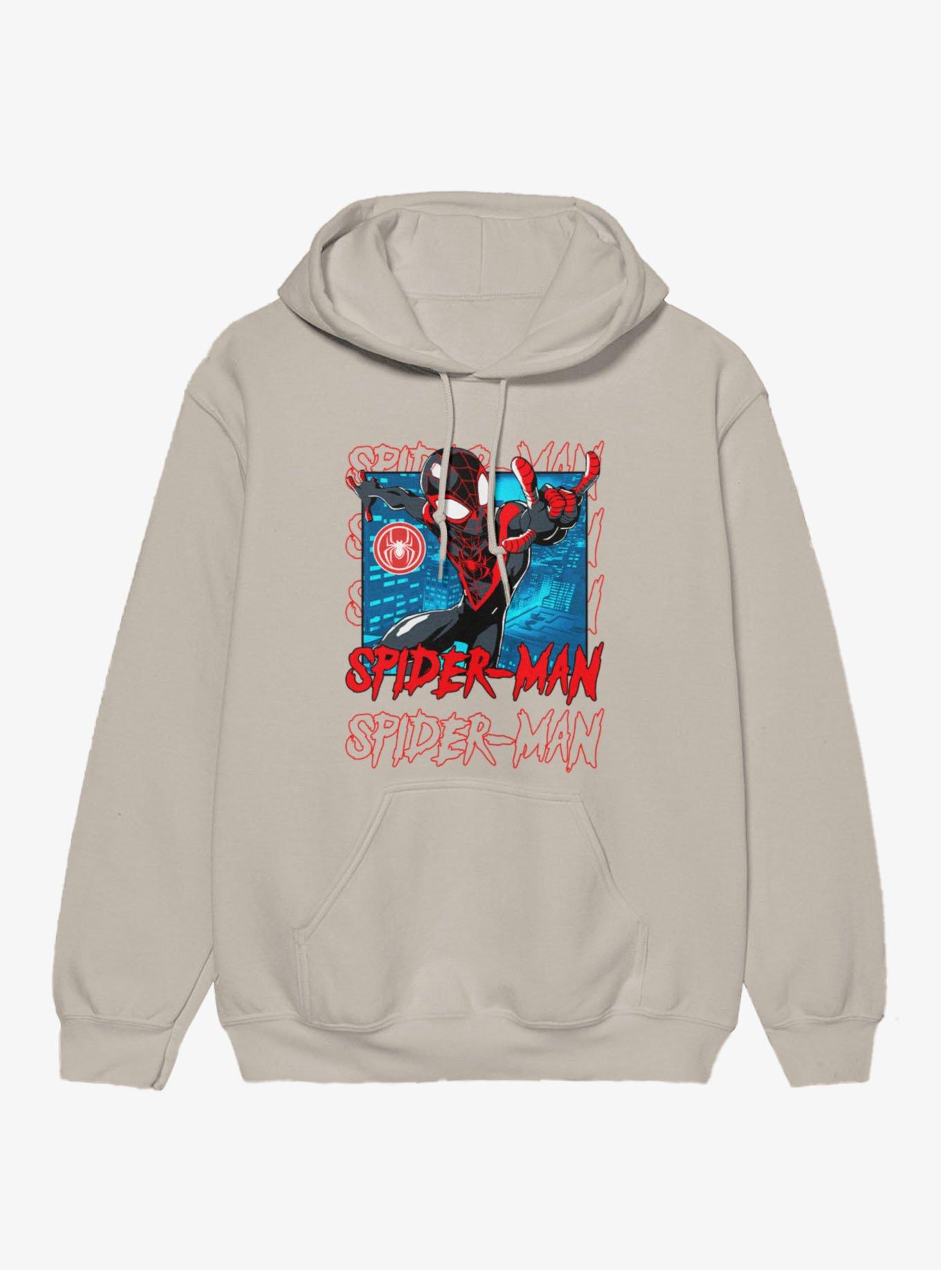 Marvel Spider-Man Blue City Miles Morales Hoodie, , hi-res