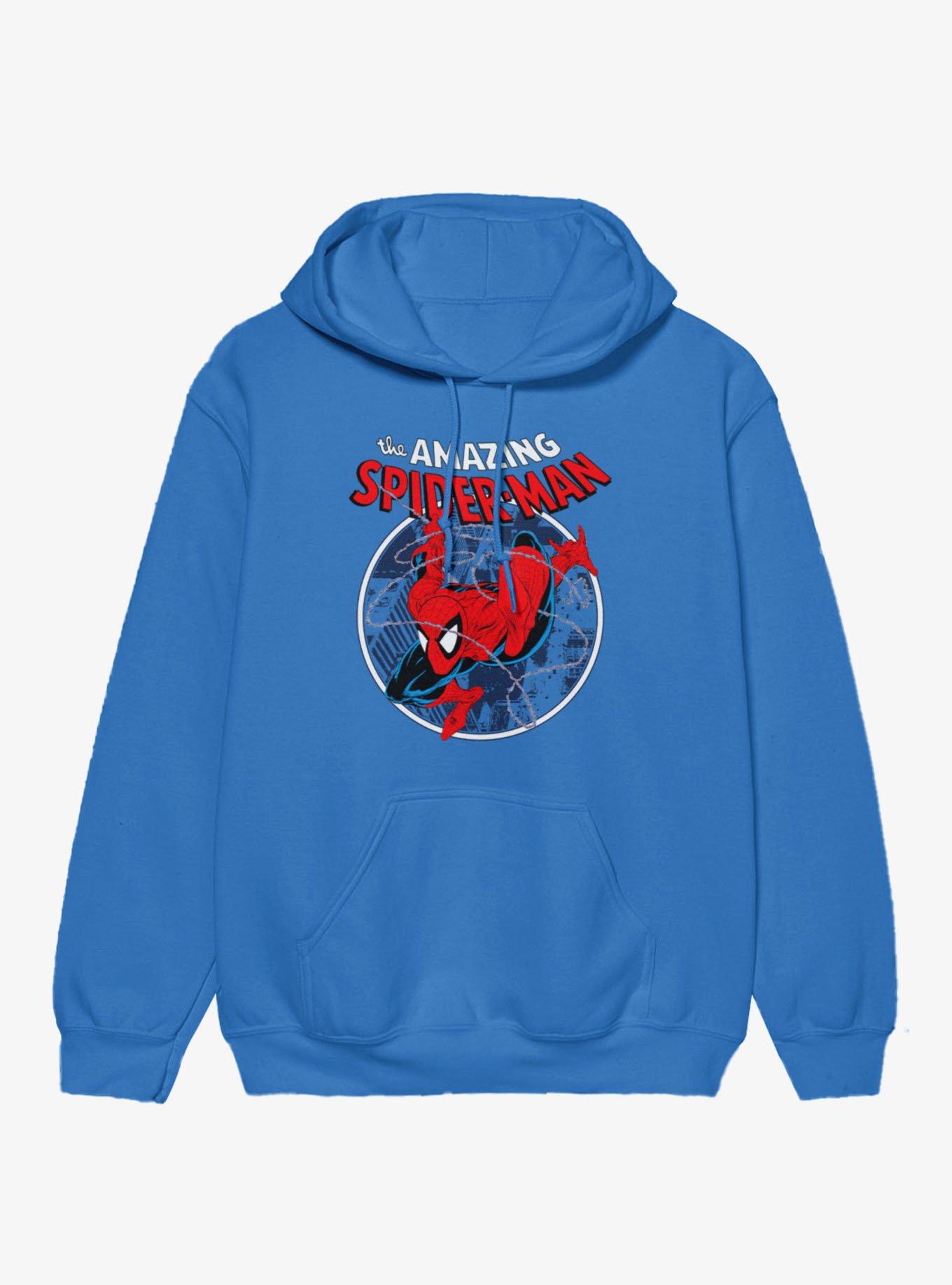 Marvel Retro The Amazing Spider-Man Web Sling Circle Hoodie, , hi-res