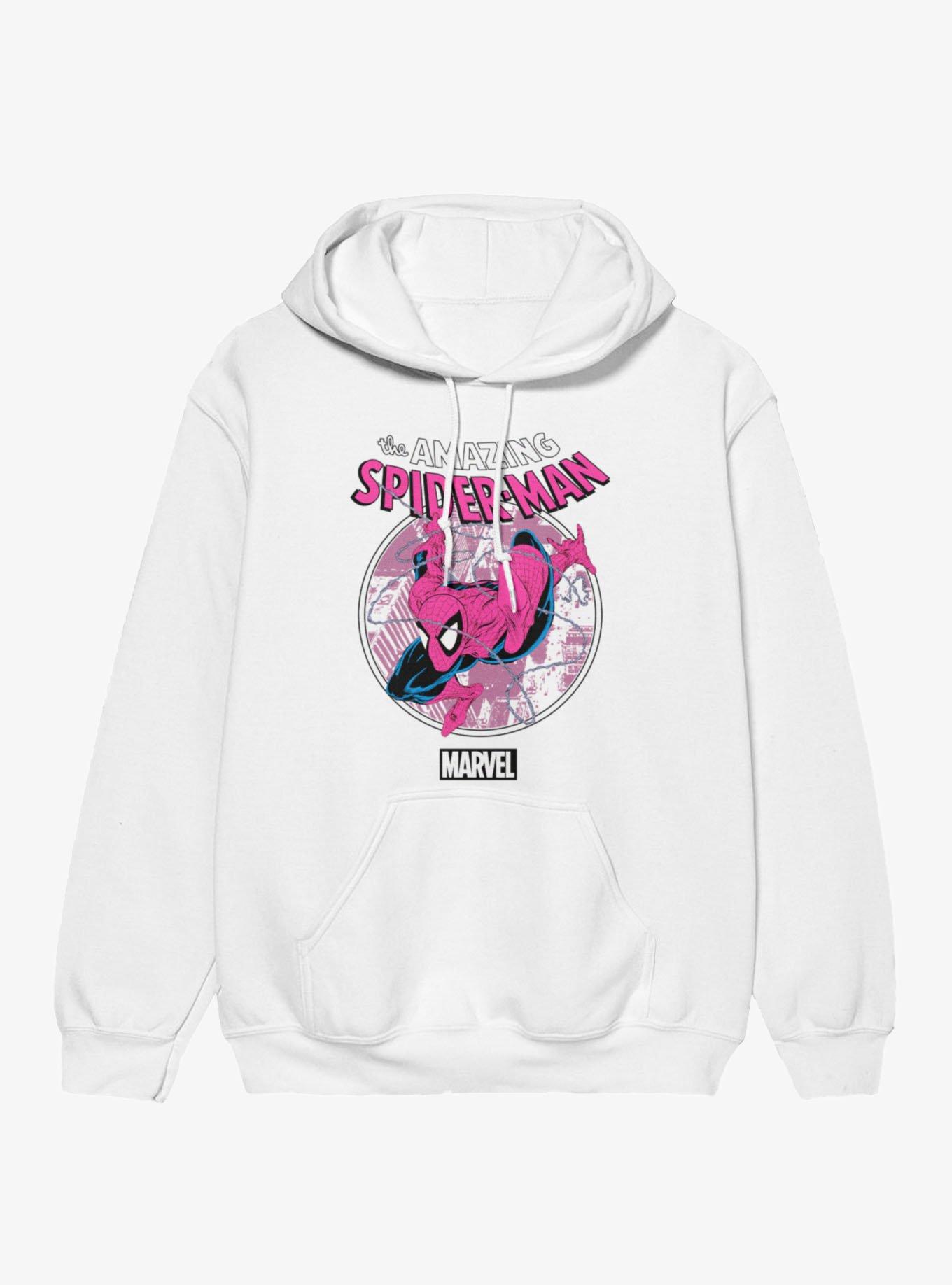 Marvel Retro The Amazing Spider-Man Web Sling Circle Pastel Hoodie, , hi-res