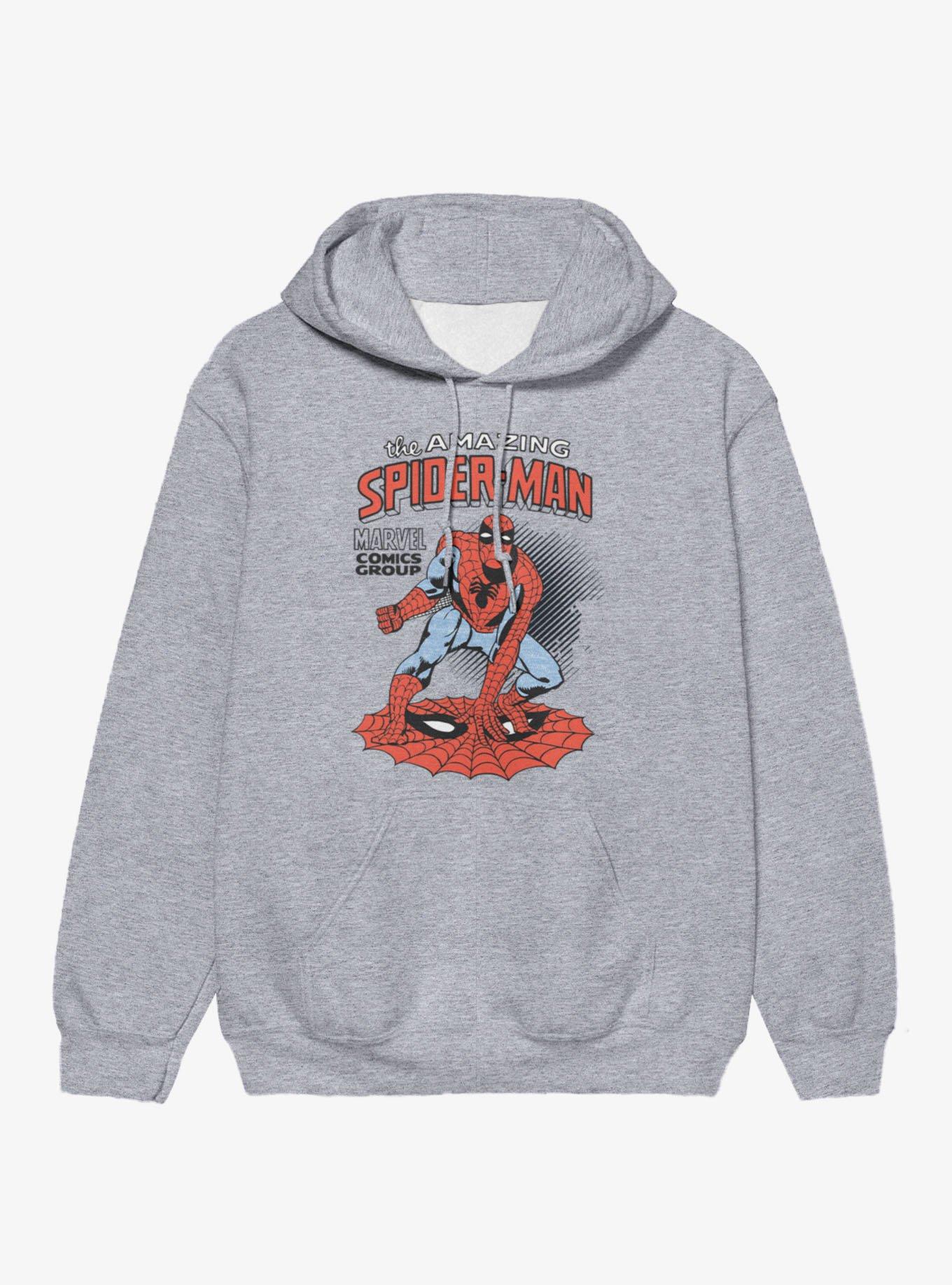 Marvel Retro The Amazing Spider-Man Superhero Pose Hoodie, , hi-res
