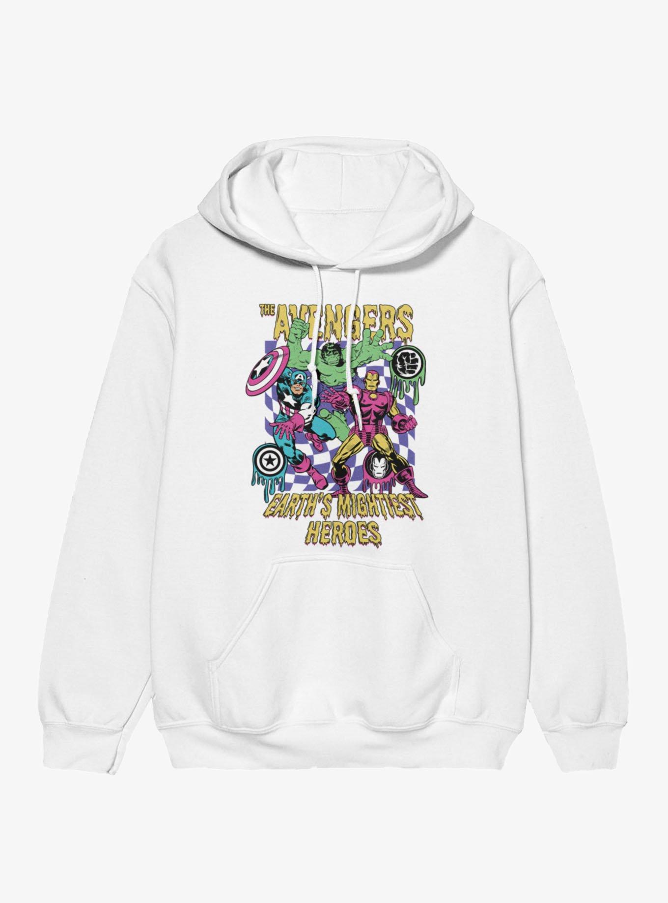 Marvel Retro Earths Mightiest Heroes Melty Icons Hoodie, , hi-res