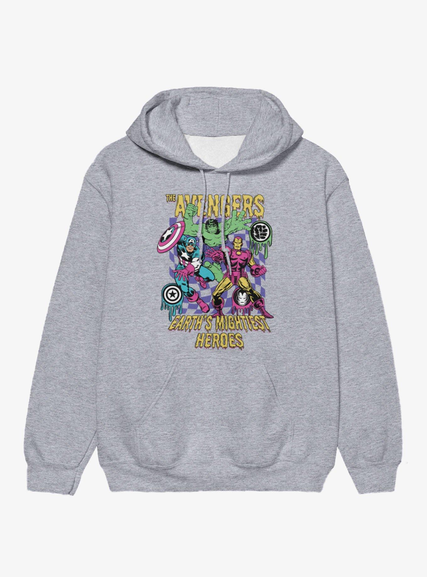 Marvel Retro Earths Mightiest Heroes Melty Icons Hoodie, , hi-res