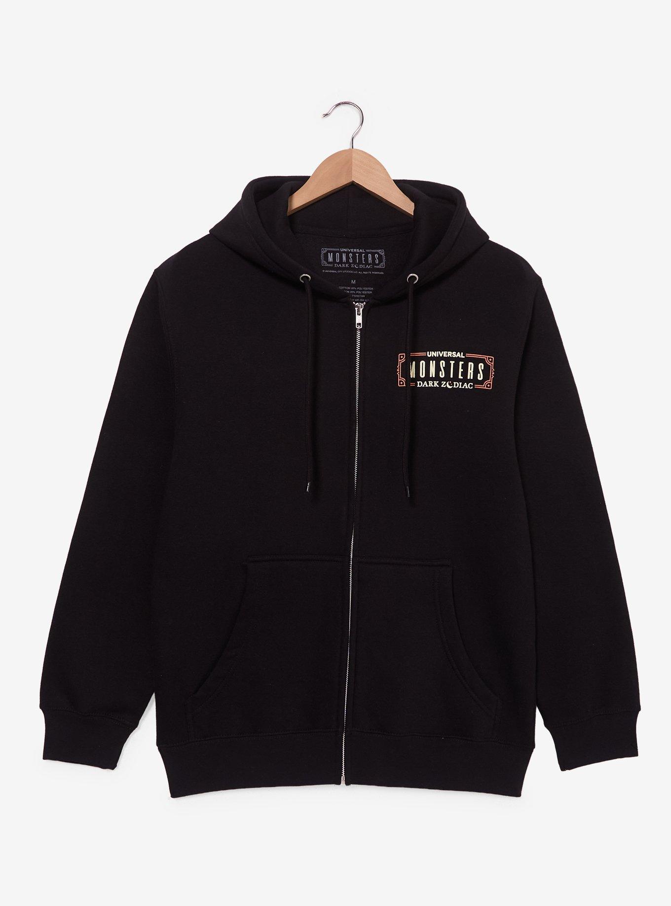 Universal Monsters Dark Zodiac Zippered Hoodie - BoxLunch Exclusive, , hi-res