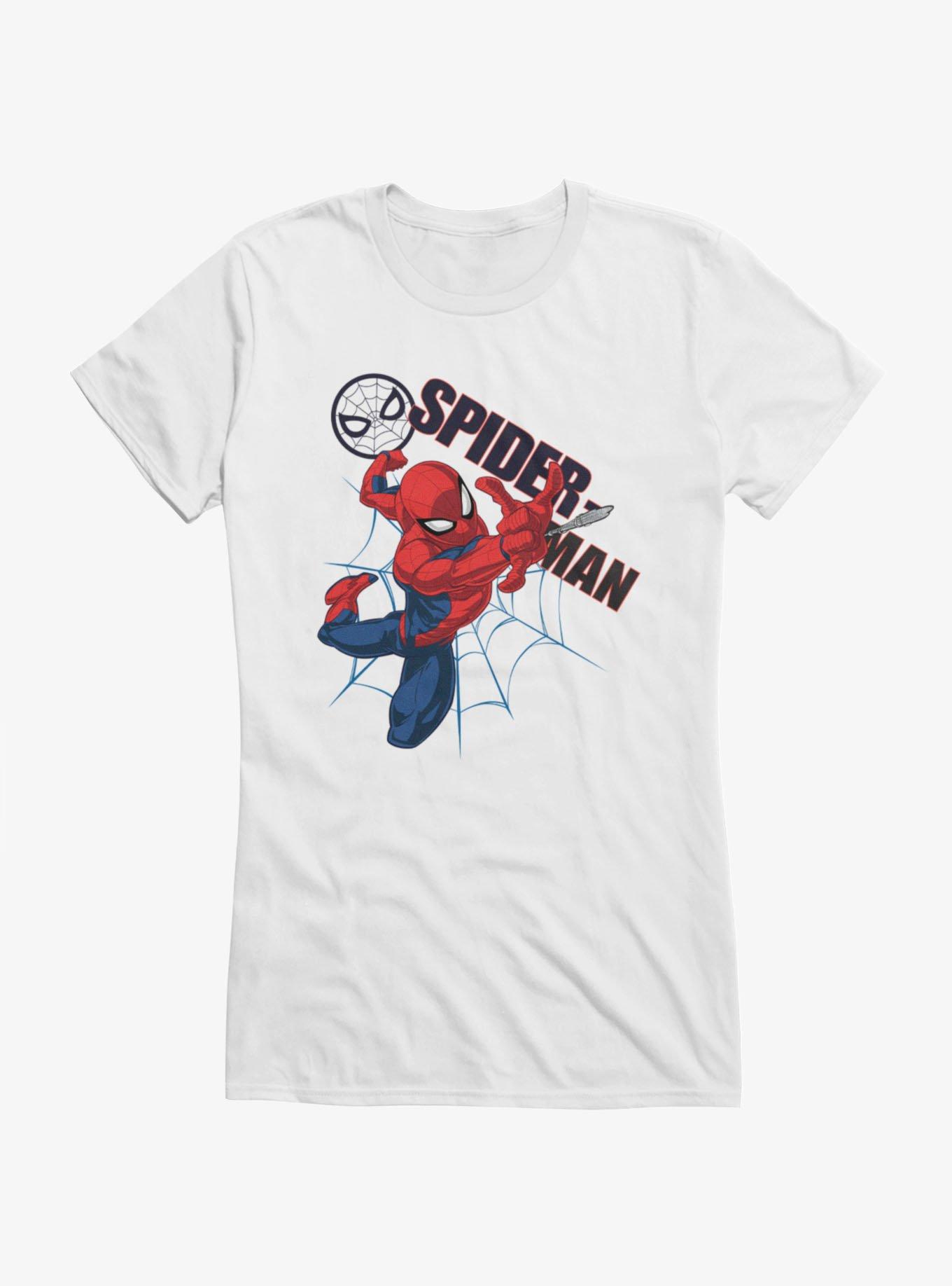 Marvel Spider-Man Web-Sling Into Action Girls T-Shirt