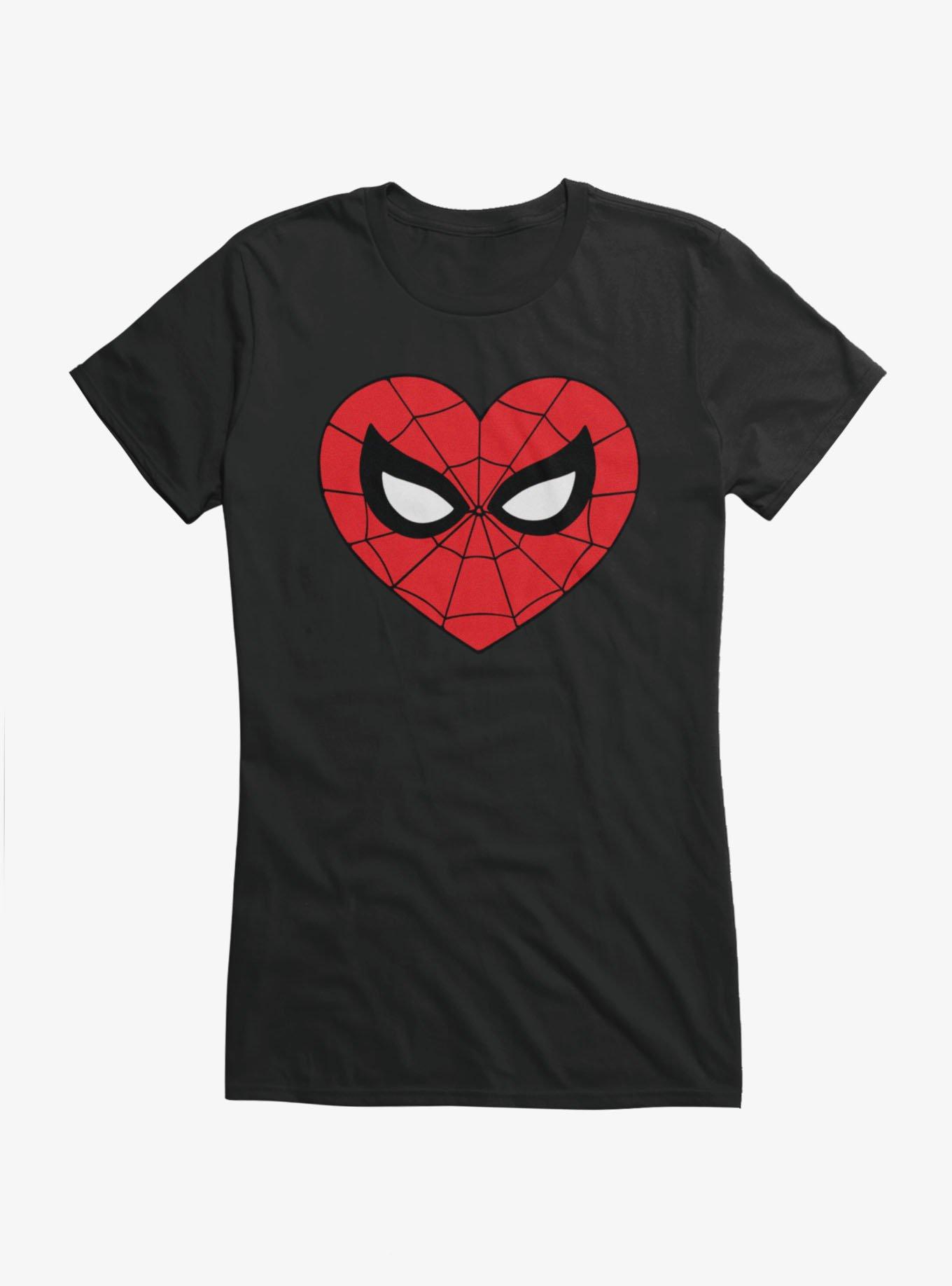 Marvel Spider-Man Heart Logo Girls T-Shirt, , hi-res