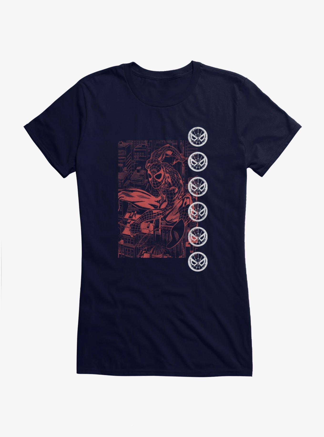 Marvel Retro Spider-Man Red Ink Panel Girls T-Shirt, , hi-res