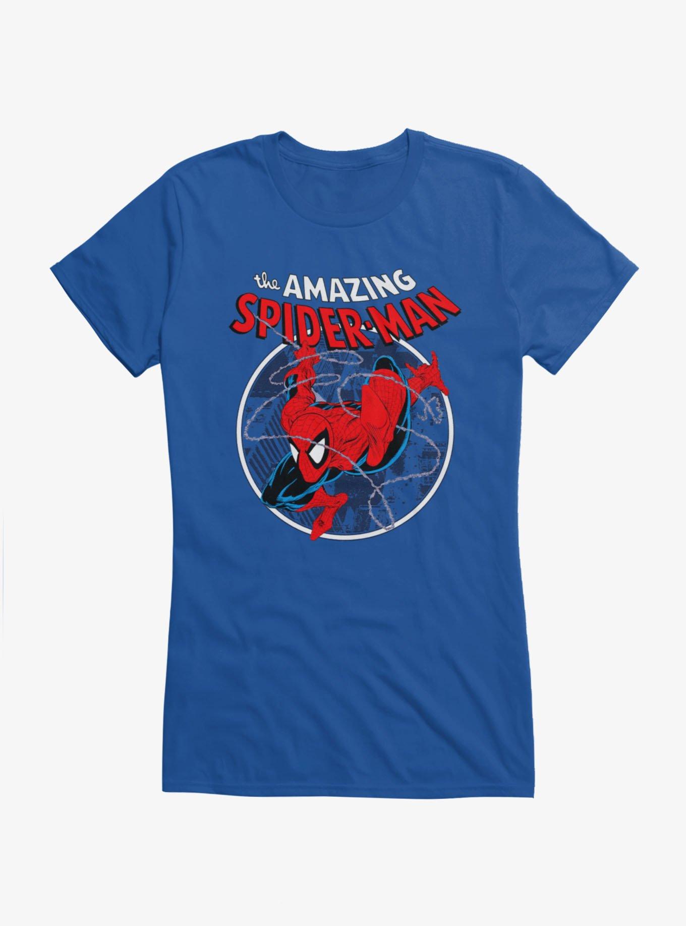 Marvel Retro The Amazing Spider-Man Web Sling Circle Girls T-Shirt, , hi-res