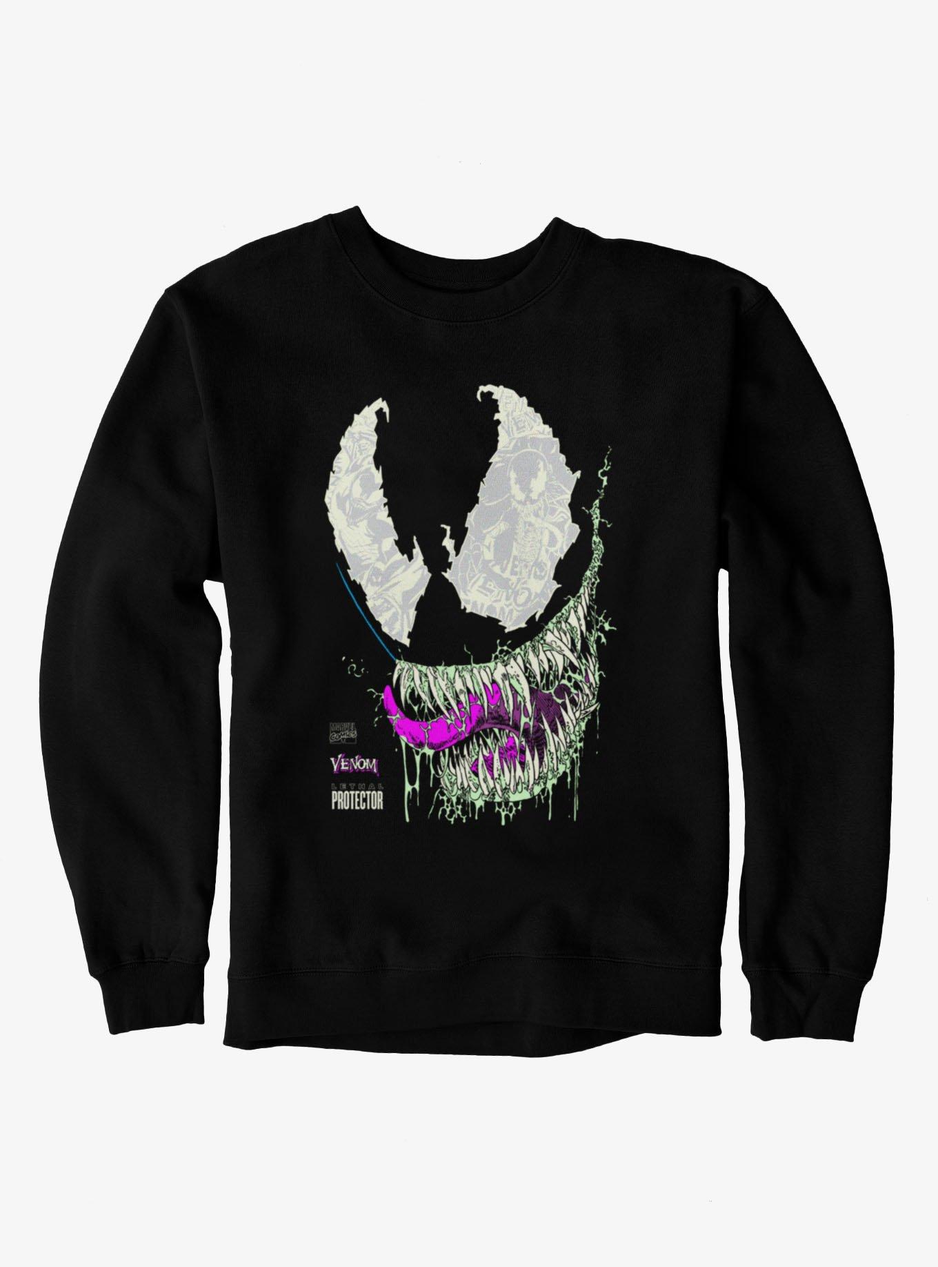 Marvel Retro Venom Lethal Protector Panel Eyes Sweatshirt, , hi-res