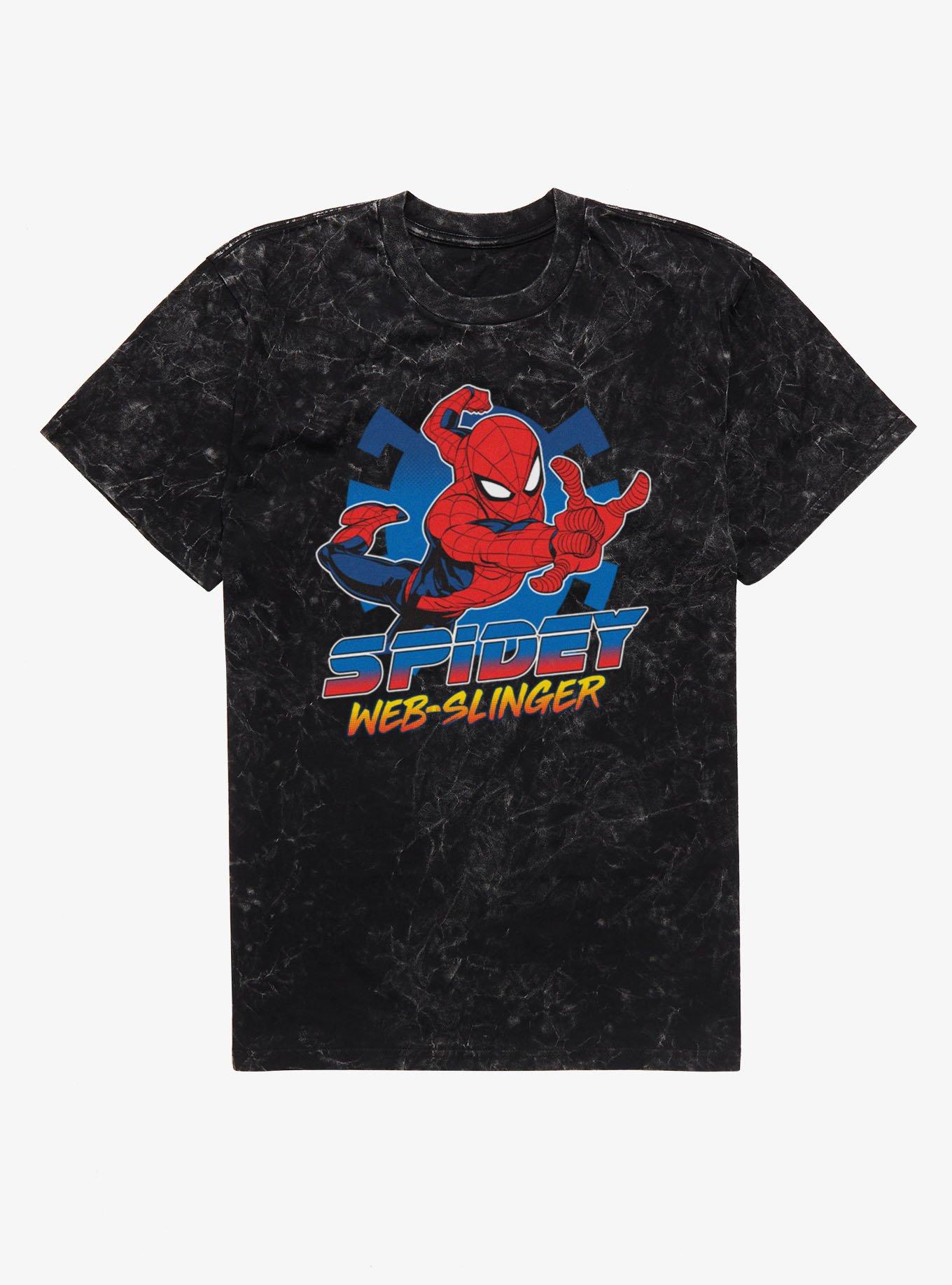 Marvel Spider-Man Web-Slinger Spidey Mineral Wash T-Shirt, , hi-res