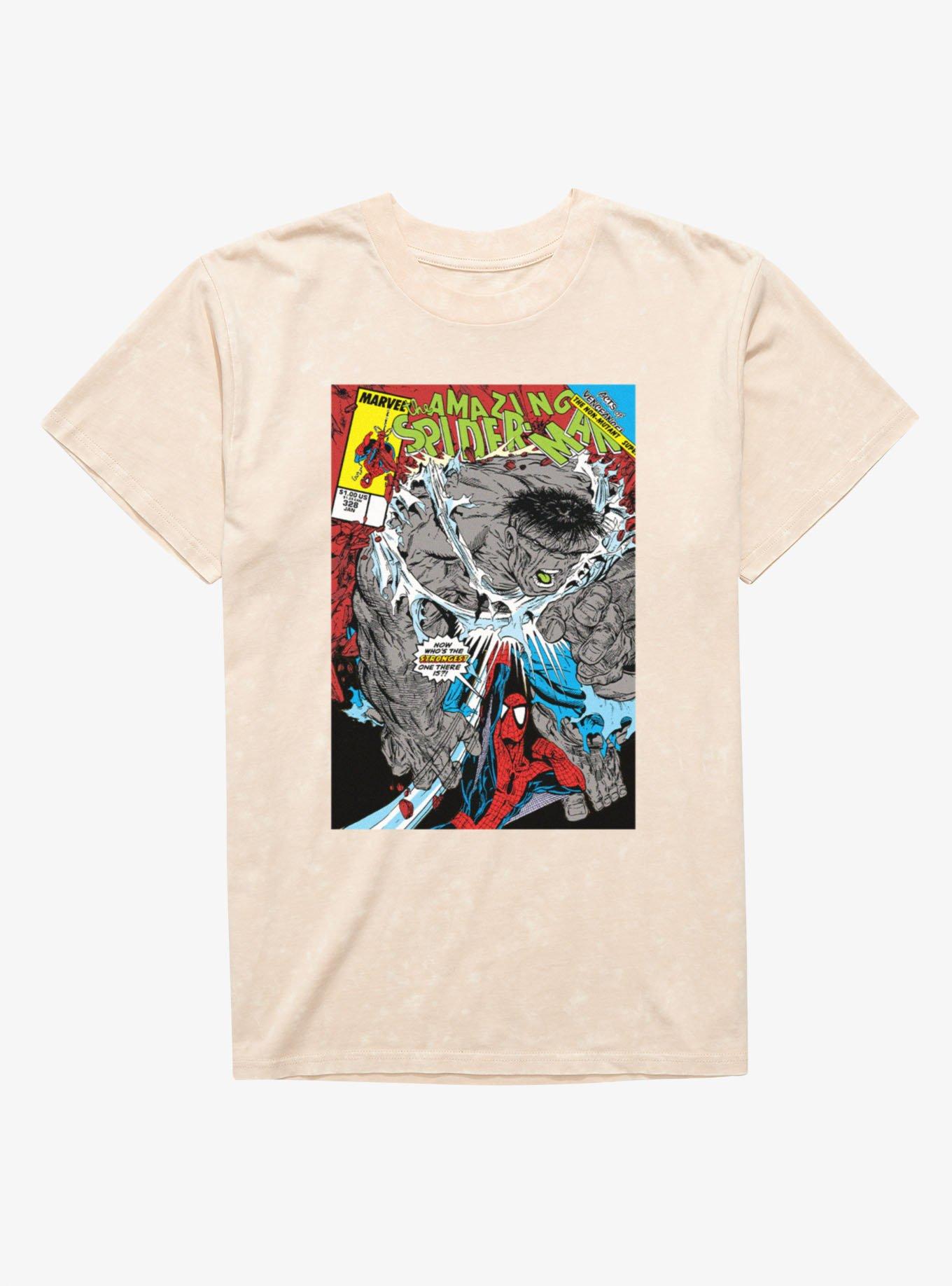 Marvel Spider-Man Acts Of Vengeance Comic Cover Mineral Wash T-Shirt, , hi-res
