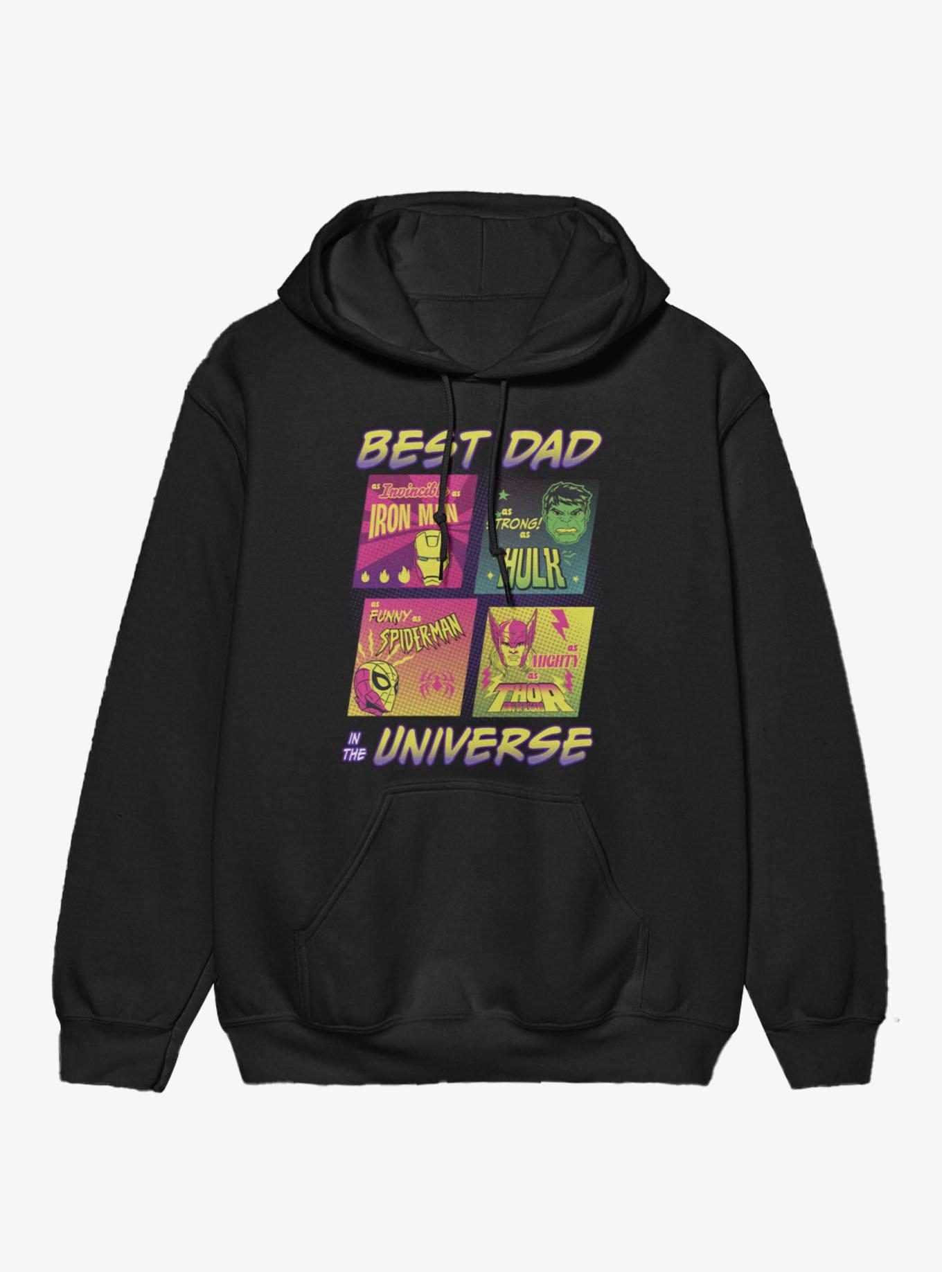 Marvel Comics Retro Best Dad In The Universe Comic Squares Hoodie, , hi-res
