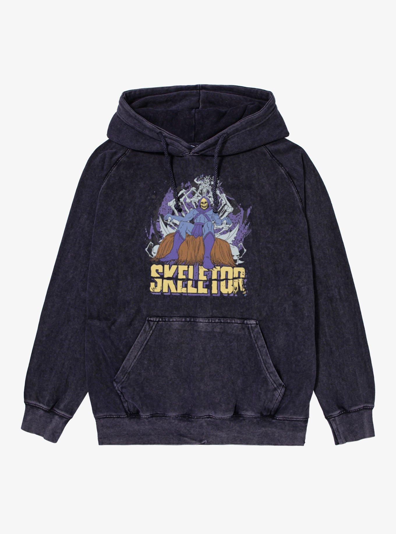 Masters Of The Universe Skeletor On The Throne Of Bones Mineral Wash Hoodie, , hi-res