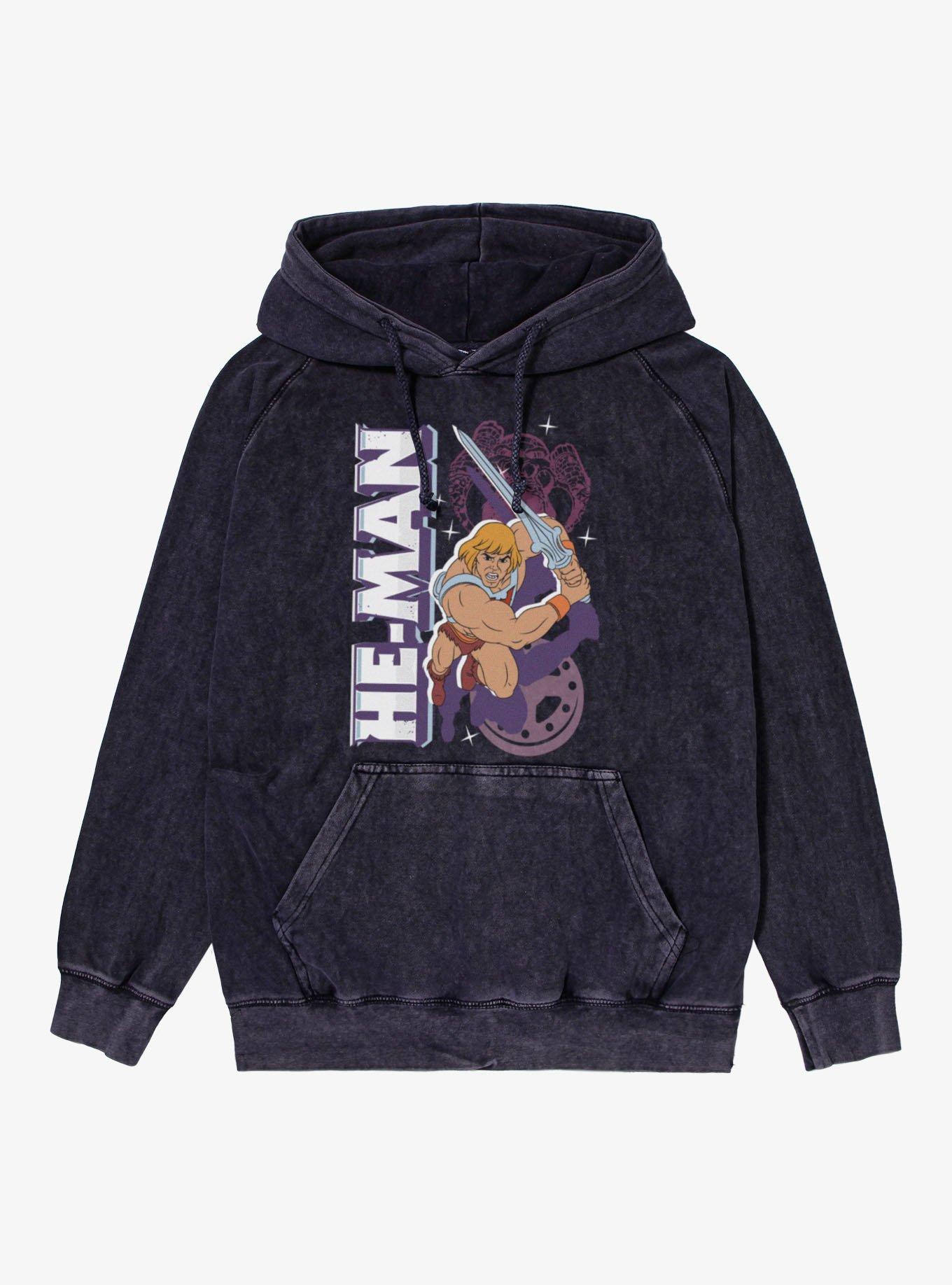 Masters Of The Universe He-Man Lunge Attack Mineral Wash Hoodie, , hi-res