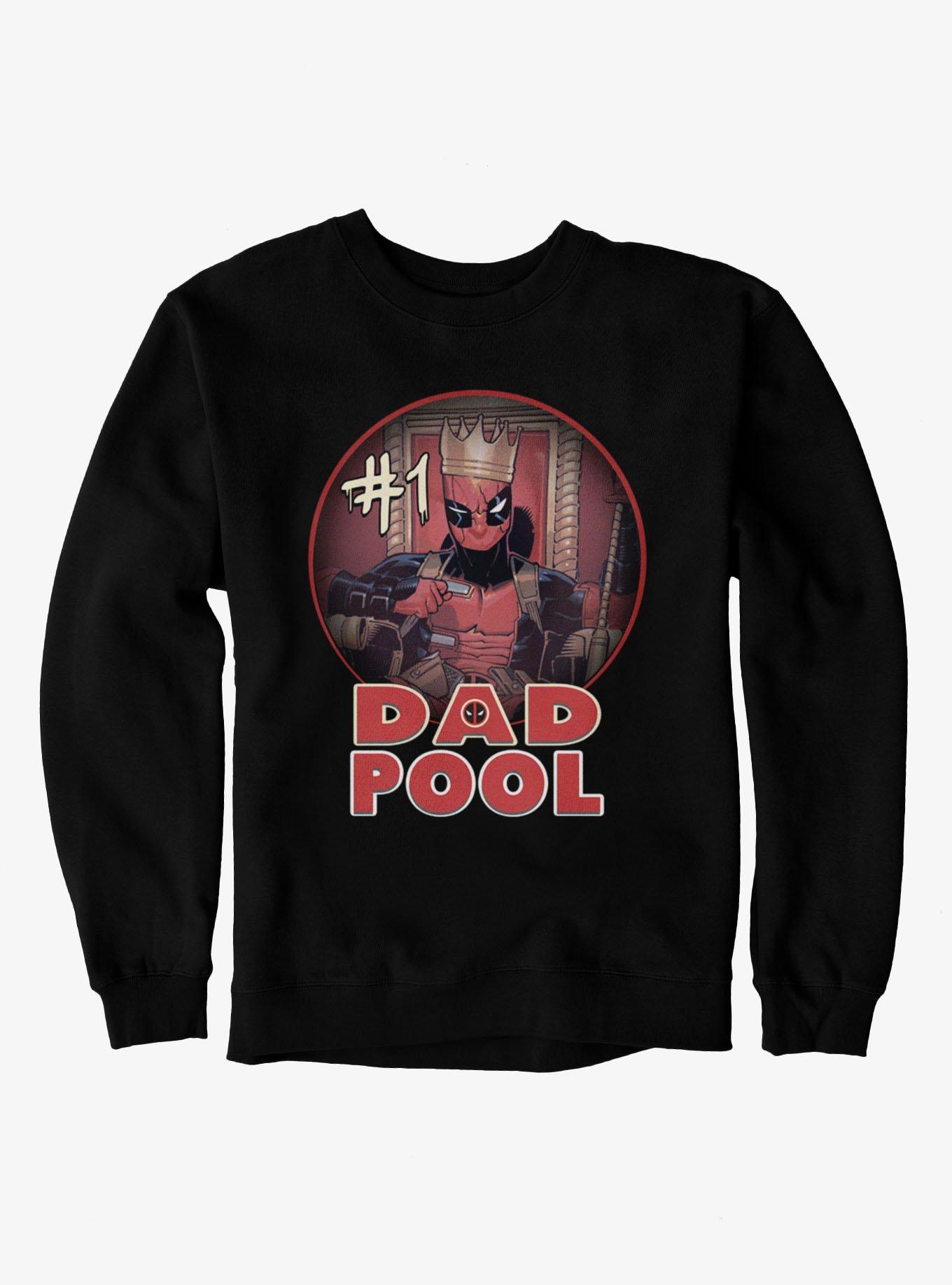 Marvel Deadpool Number 1 Dad Pool King Sweatshirt, , hi-res