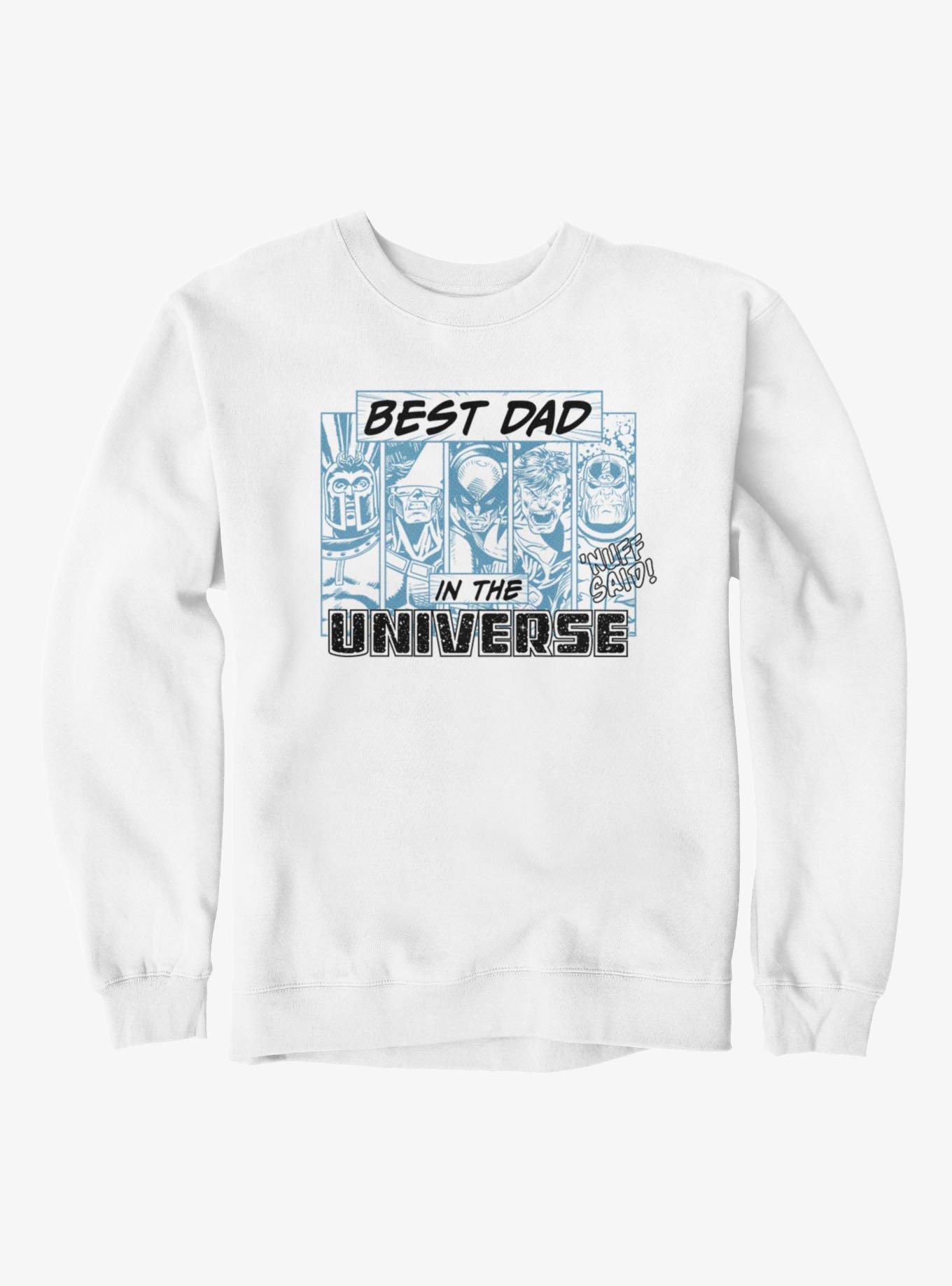 Marvel Comics Retro Best Dad Nuff Said Comic Panels Sweatshirt