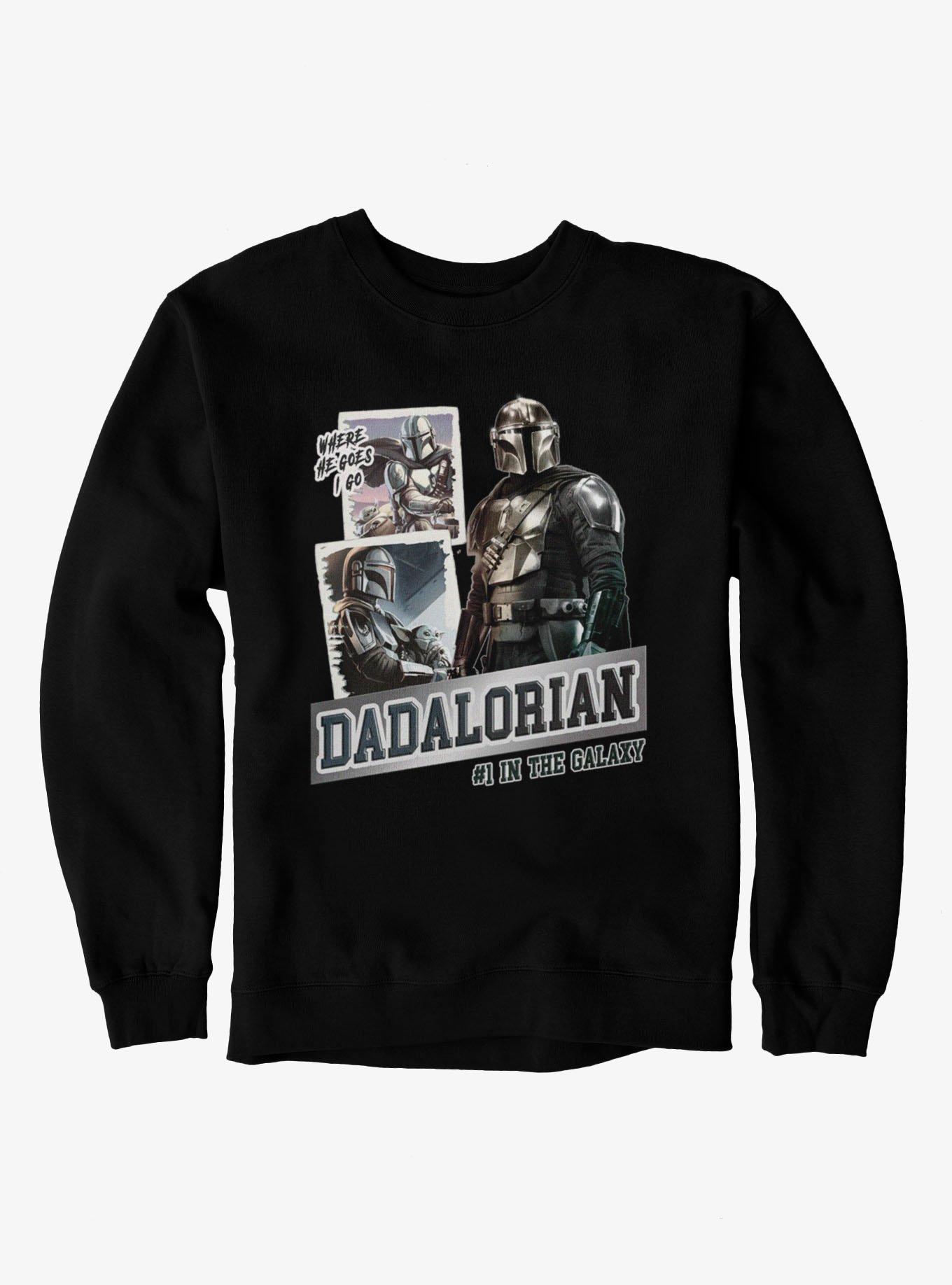 Star Wars The Mandalorian I Go With Dadalorian Trip Photos Sweatshirt, , hi-res