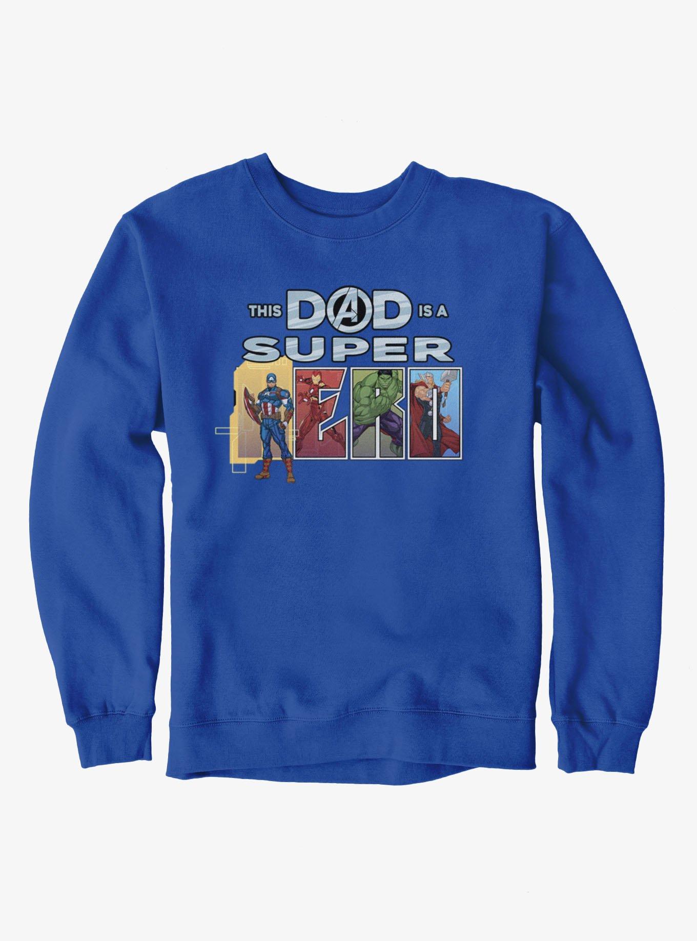 Marvel Comics Retro This Dad Is Super Hero Line Up Sweatshirt