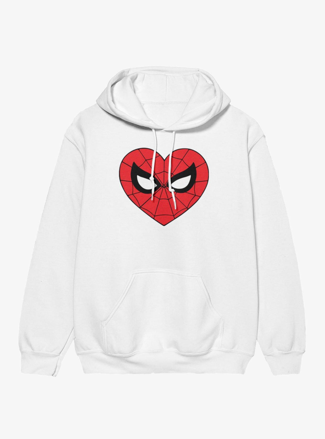 Marvel Spider-Man Heart Face Icon Hoodie, , hi-res