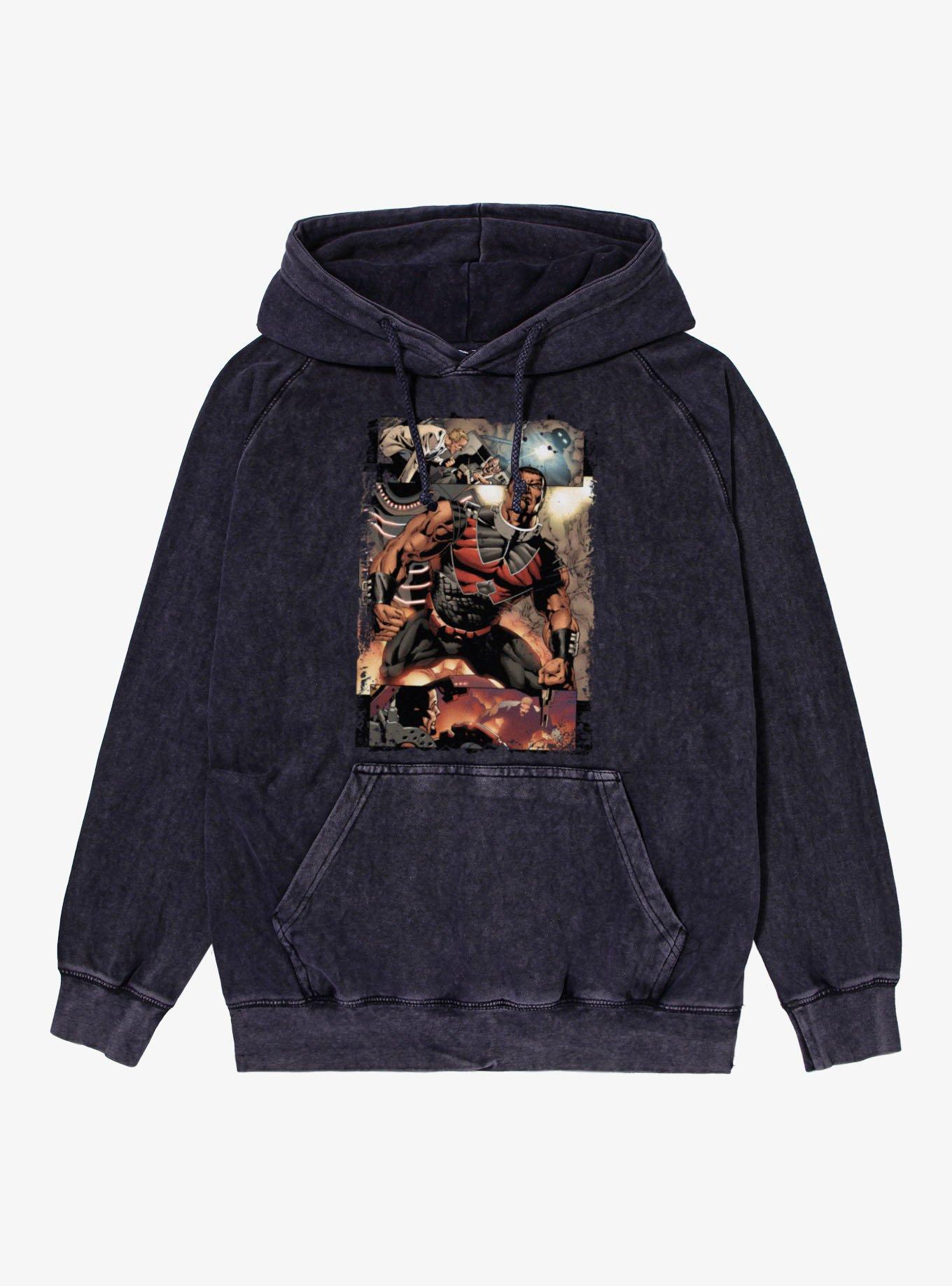 Marvel Wonder Man Chain Release Panel Mineral Wash Hoodie, , hi-res